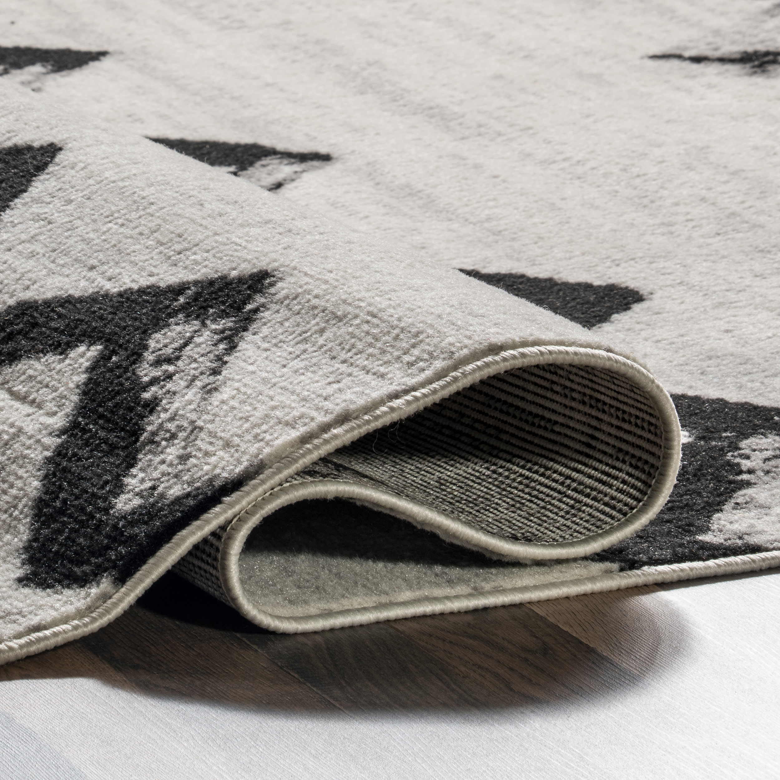 Modern Chevrons Rug | Grey - Image 8