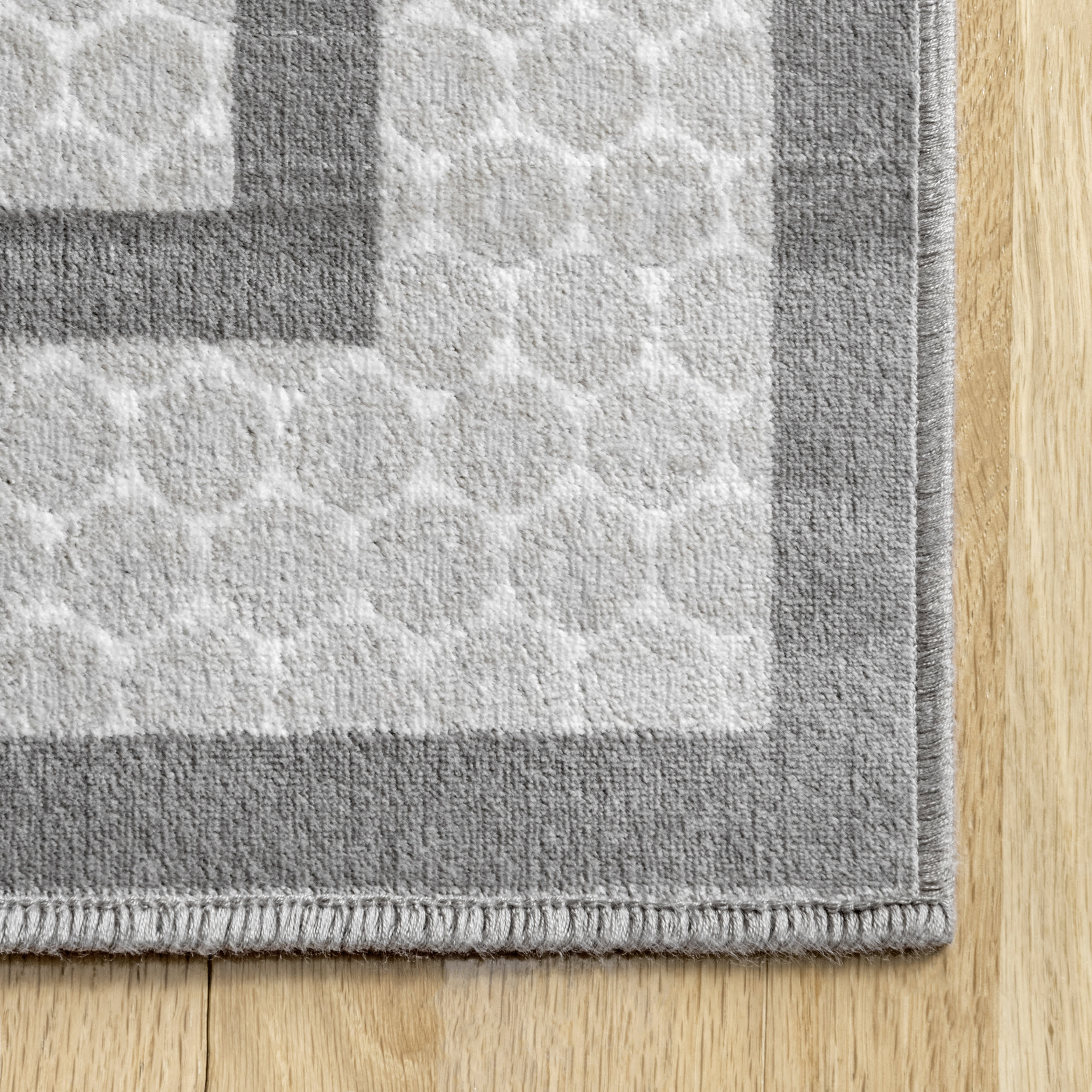 Modern Deco Rug | Light Grey - Image 3