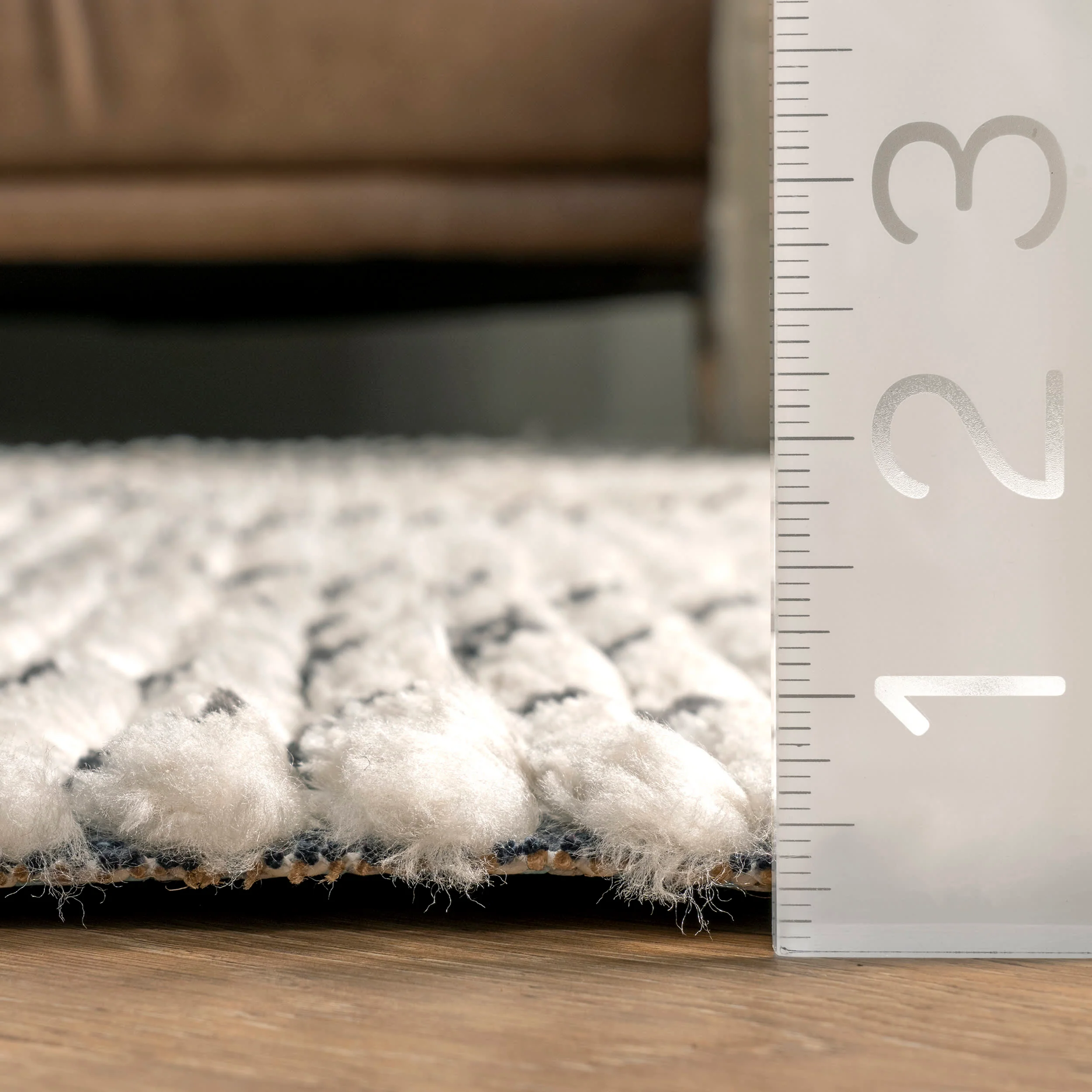 Modern Tracery Tasseled Rug | Beige - Image 5