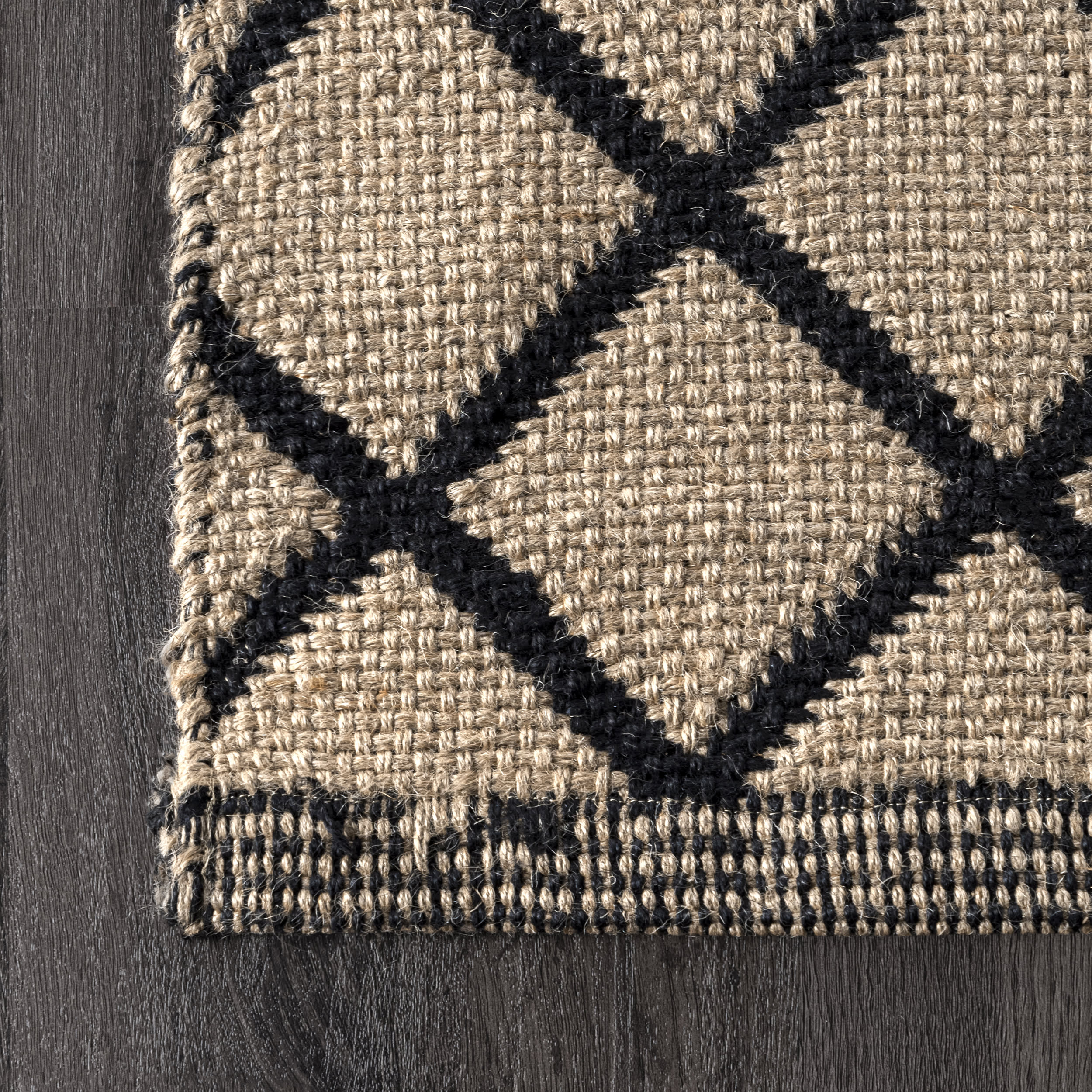 Modern Trellis Rug | Natural - Image 3