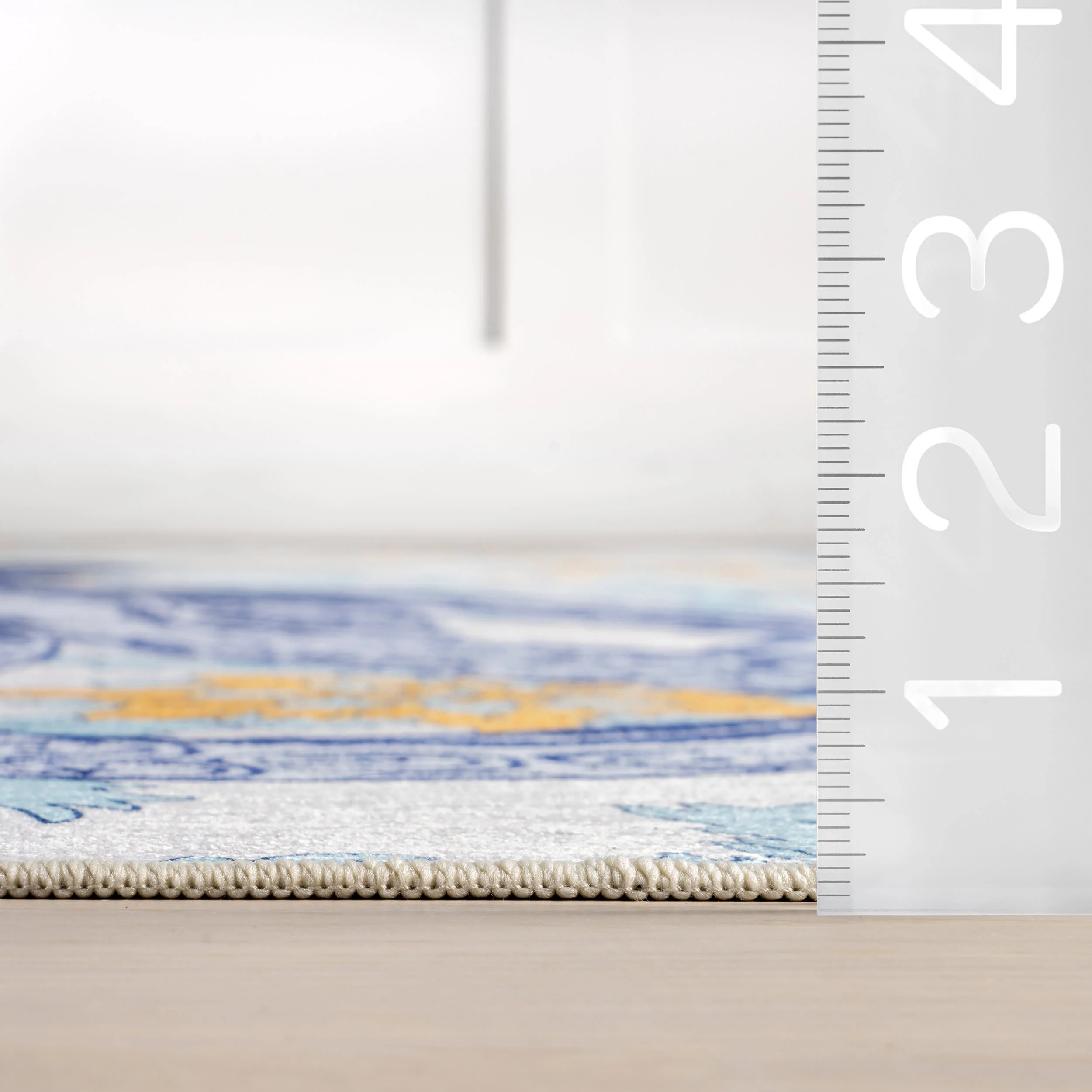 Molly Octopus Spill Proof Washable Rug | Blue - Image 6
