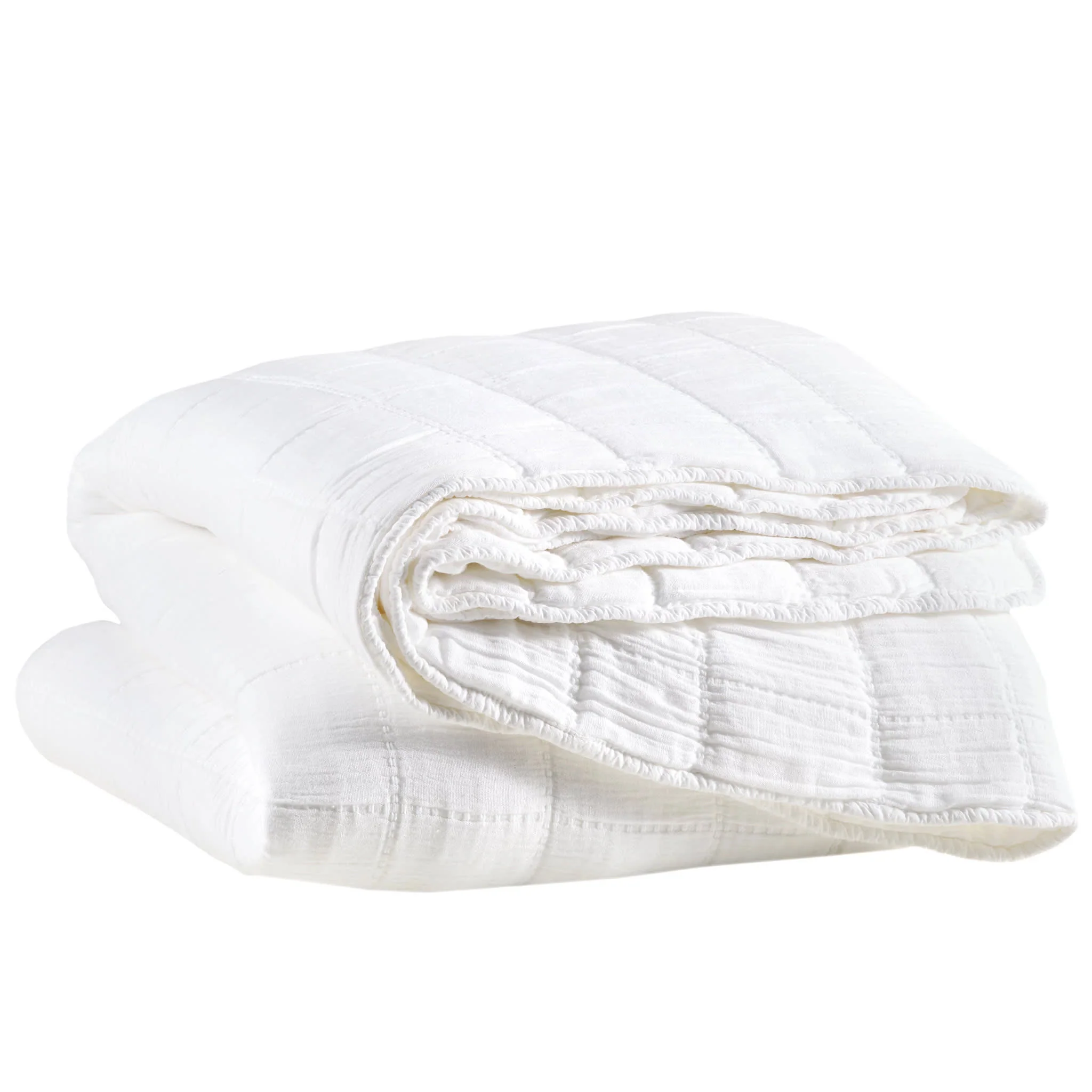 Monet Quilted Coverlet | White - Image 3