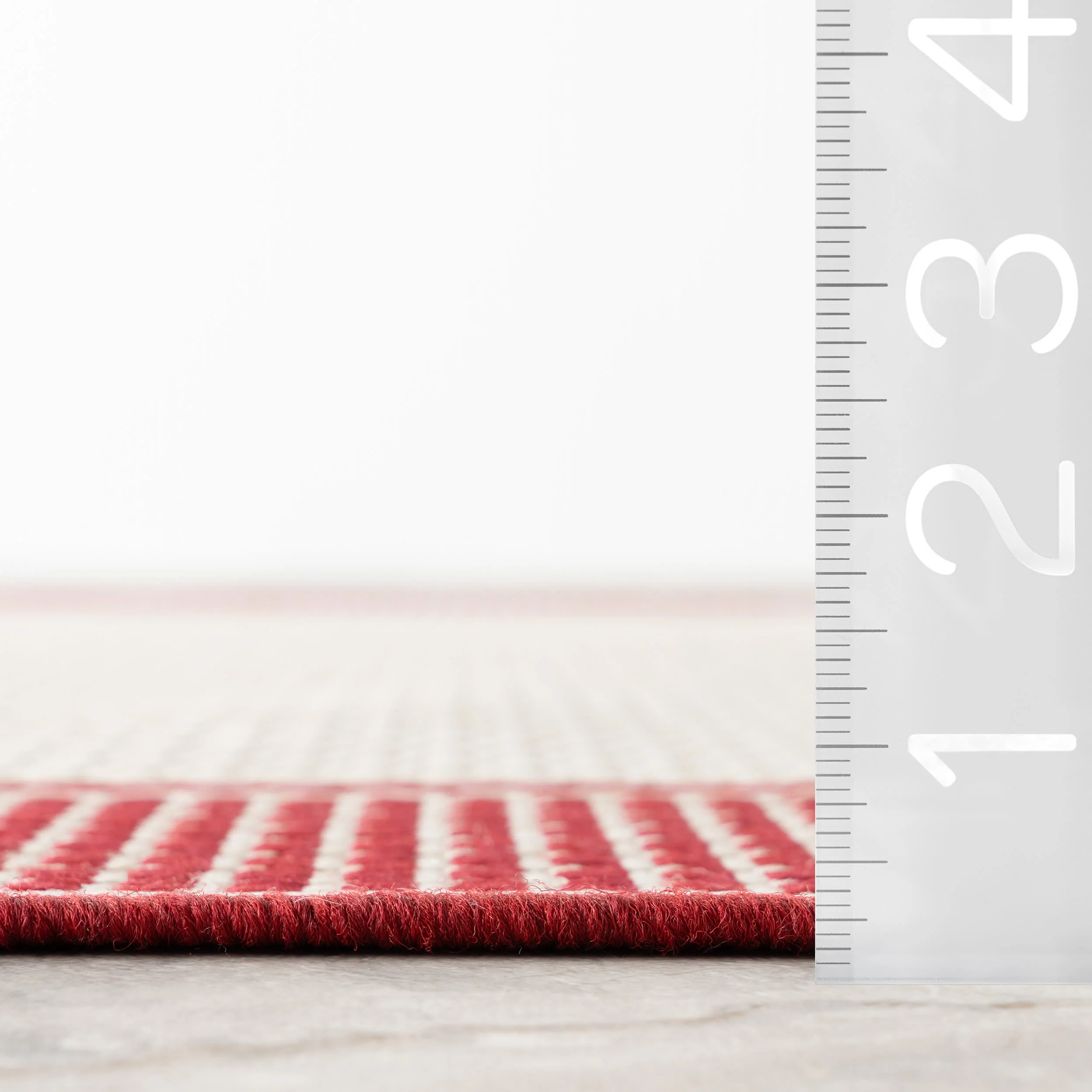 Monochrome Bordered Indoor/Outdoor Rug | Ivory - Image 6
