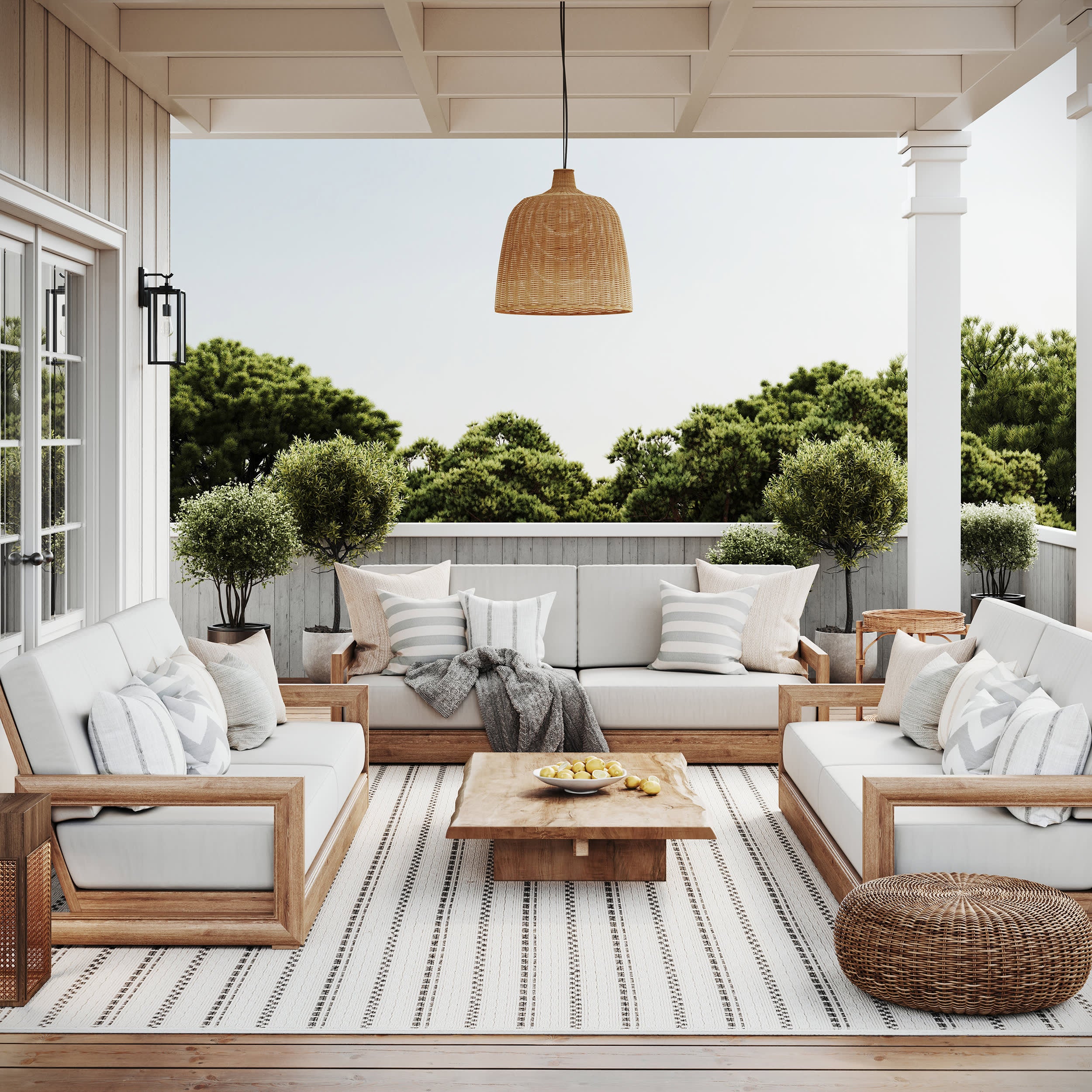 Surfrider Indoor/Outdoor Rug | Cream - Image 2