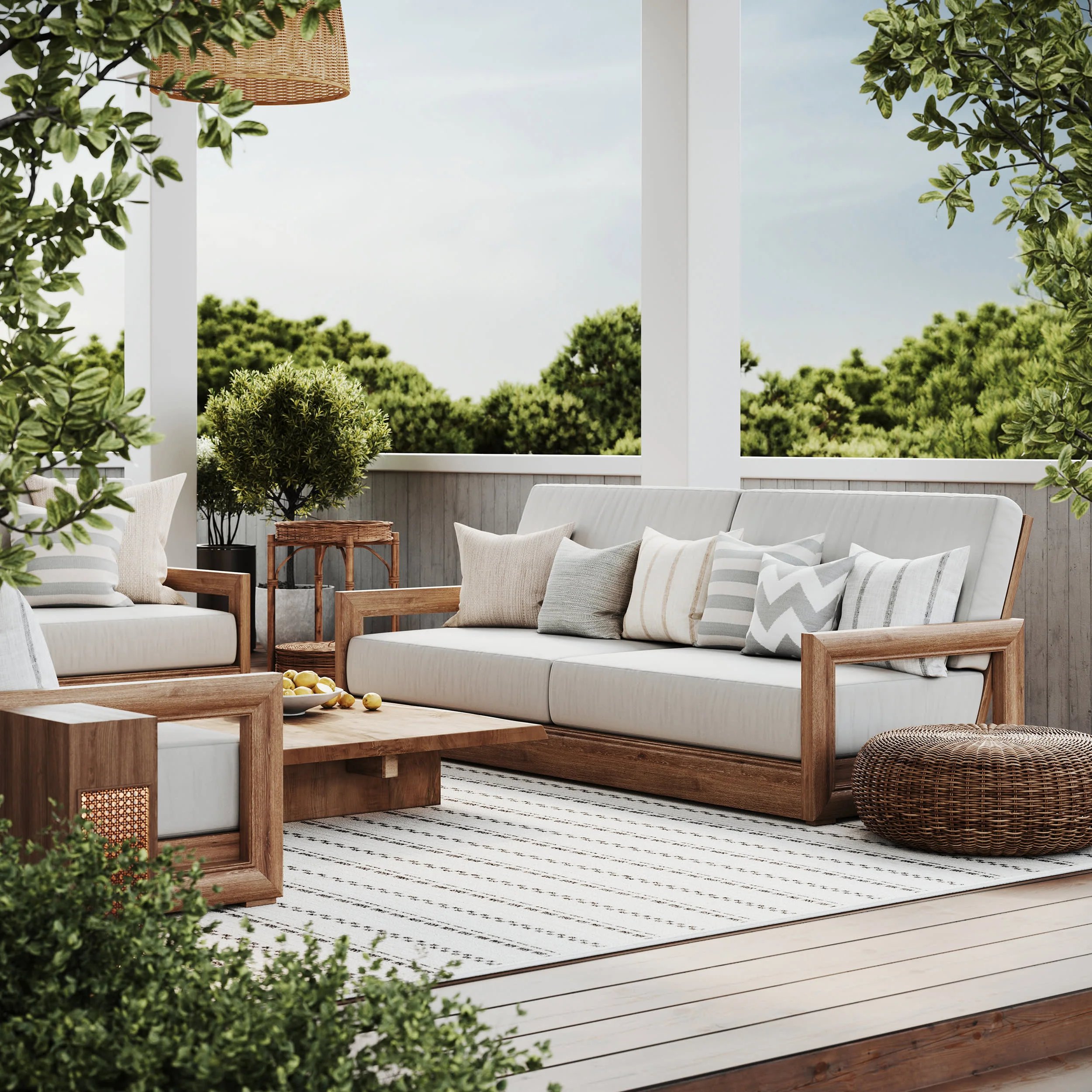 Surfrider Indoor/Outdoor Rug | Cream - Image 5