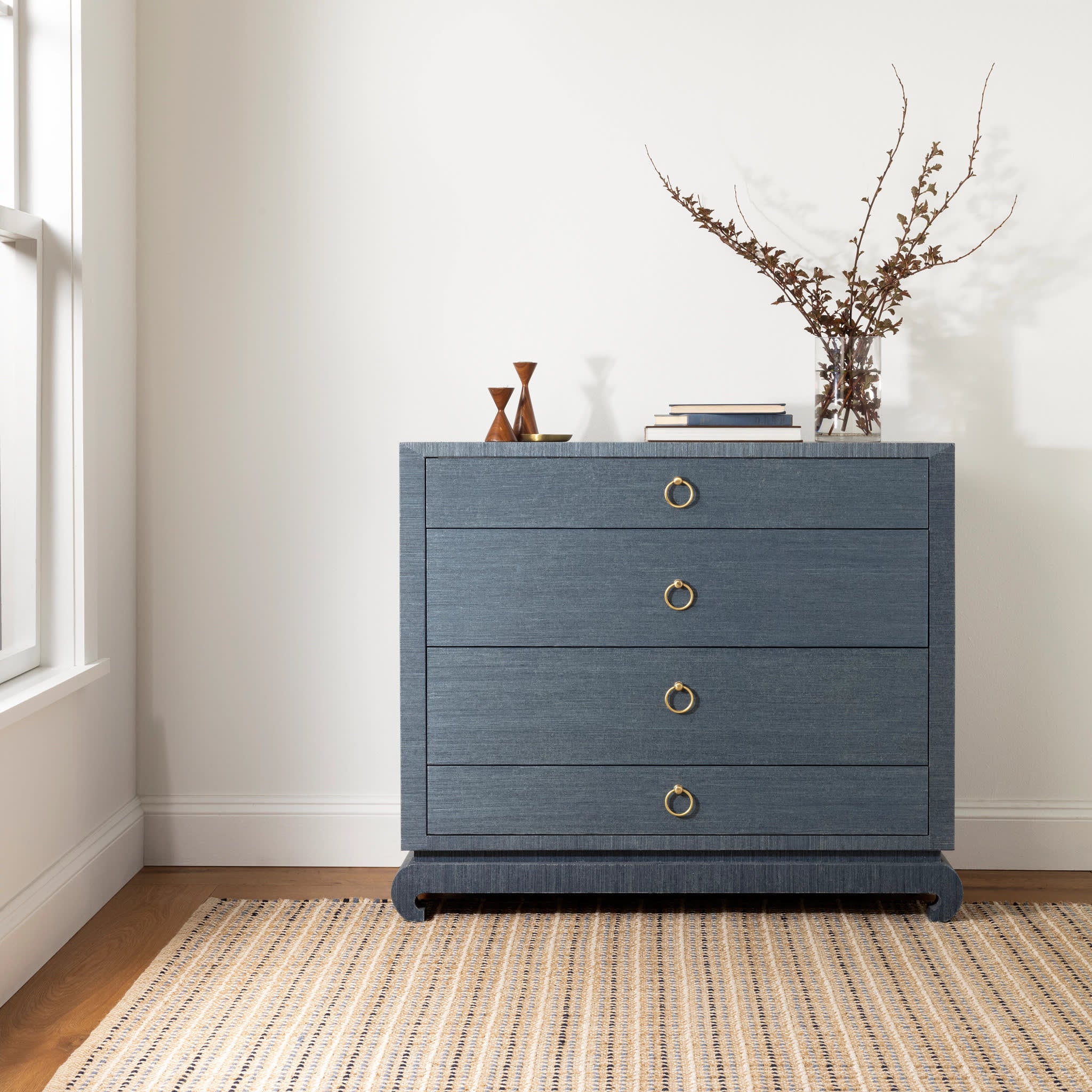 Monroe Handwoven Jute Rug | Blue - Image 2
