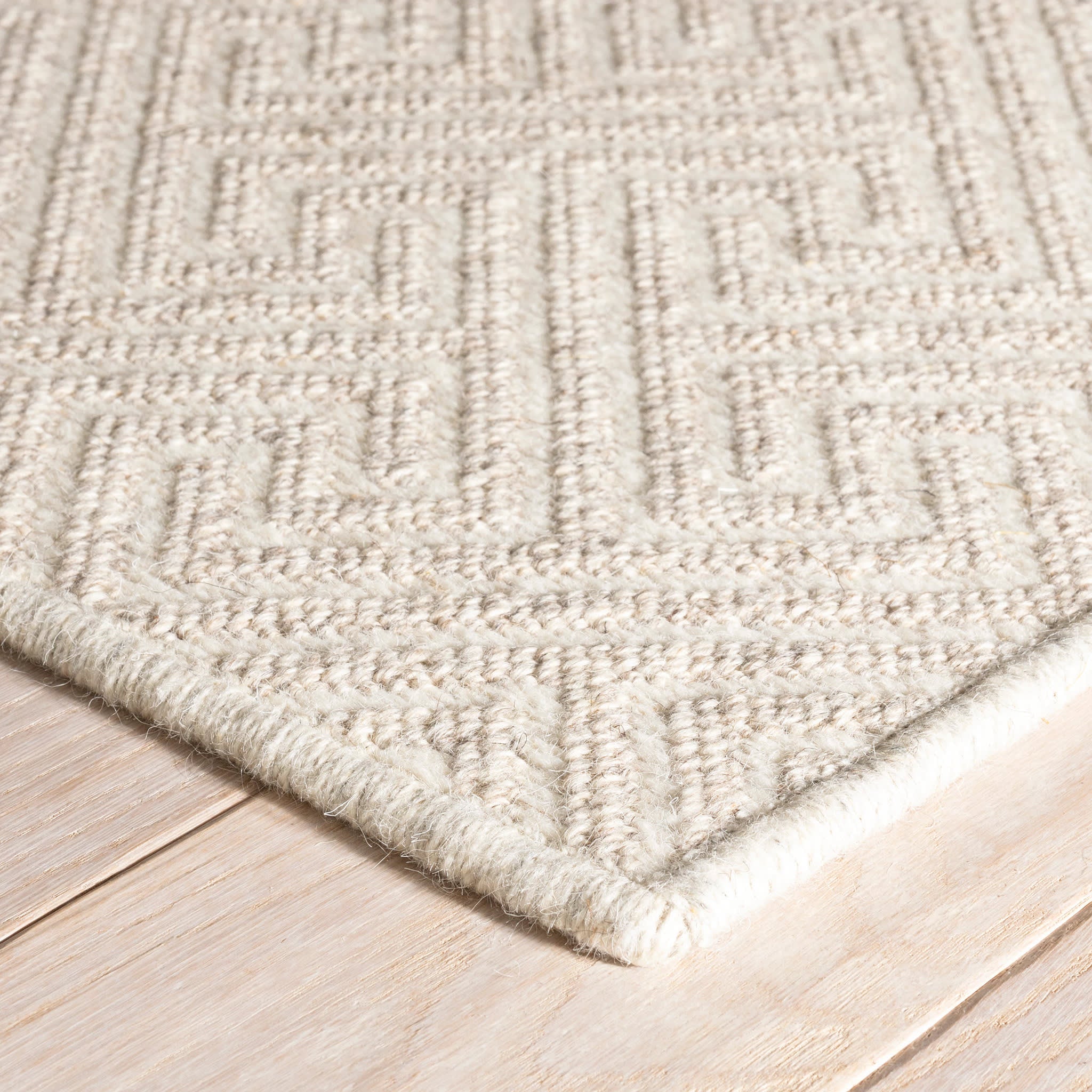 Montage Woven Wool Custom Rug | Dove Grey - Image 4