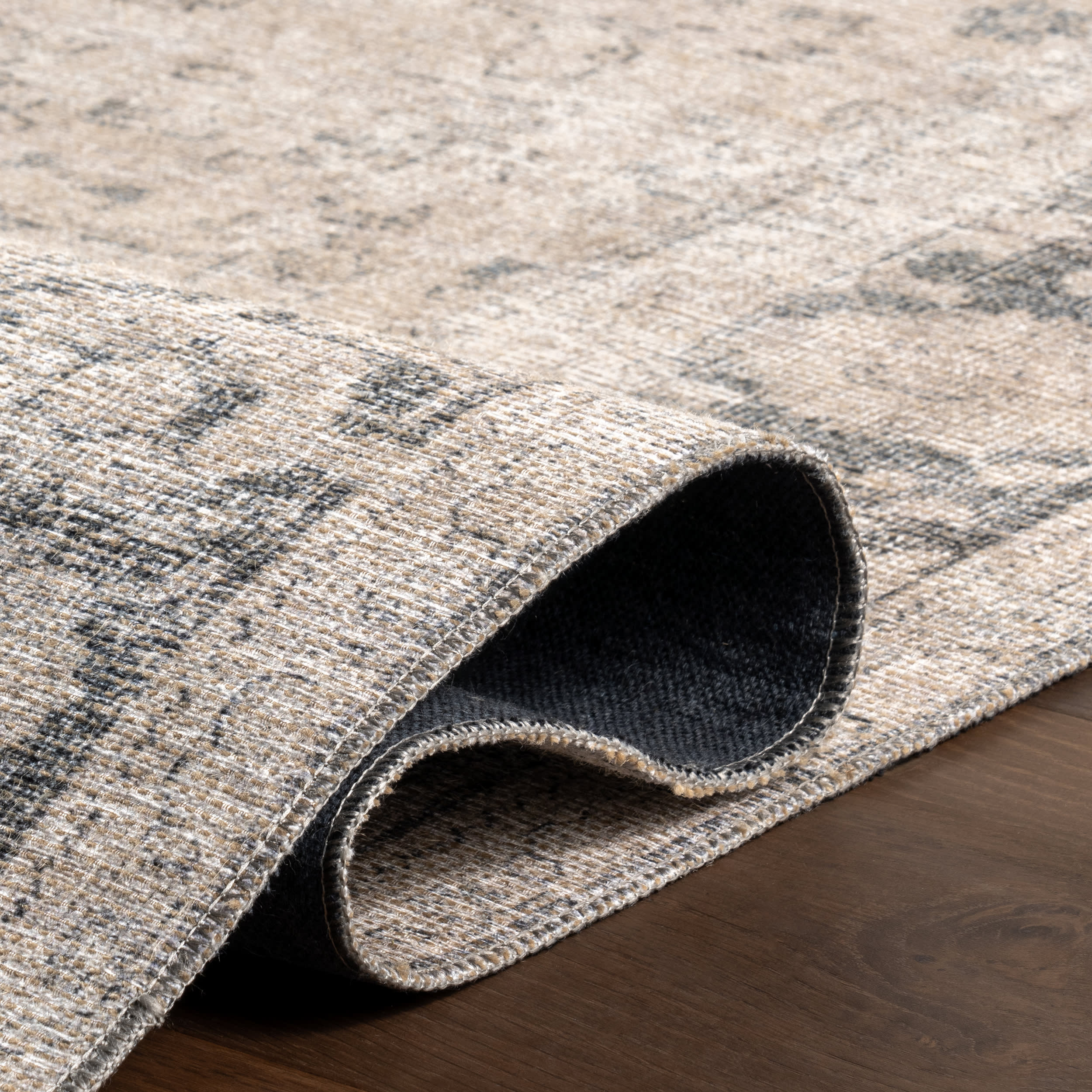 Montclair Antiqued Jute-Blend Rug | Grey - Image 10