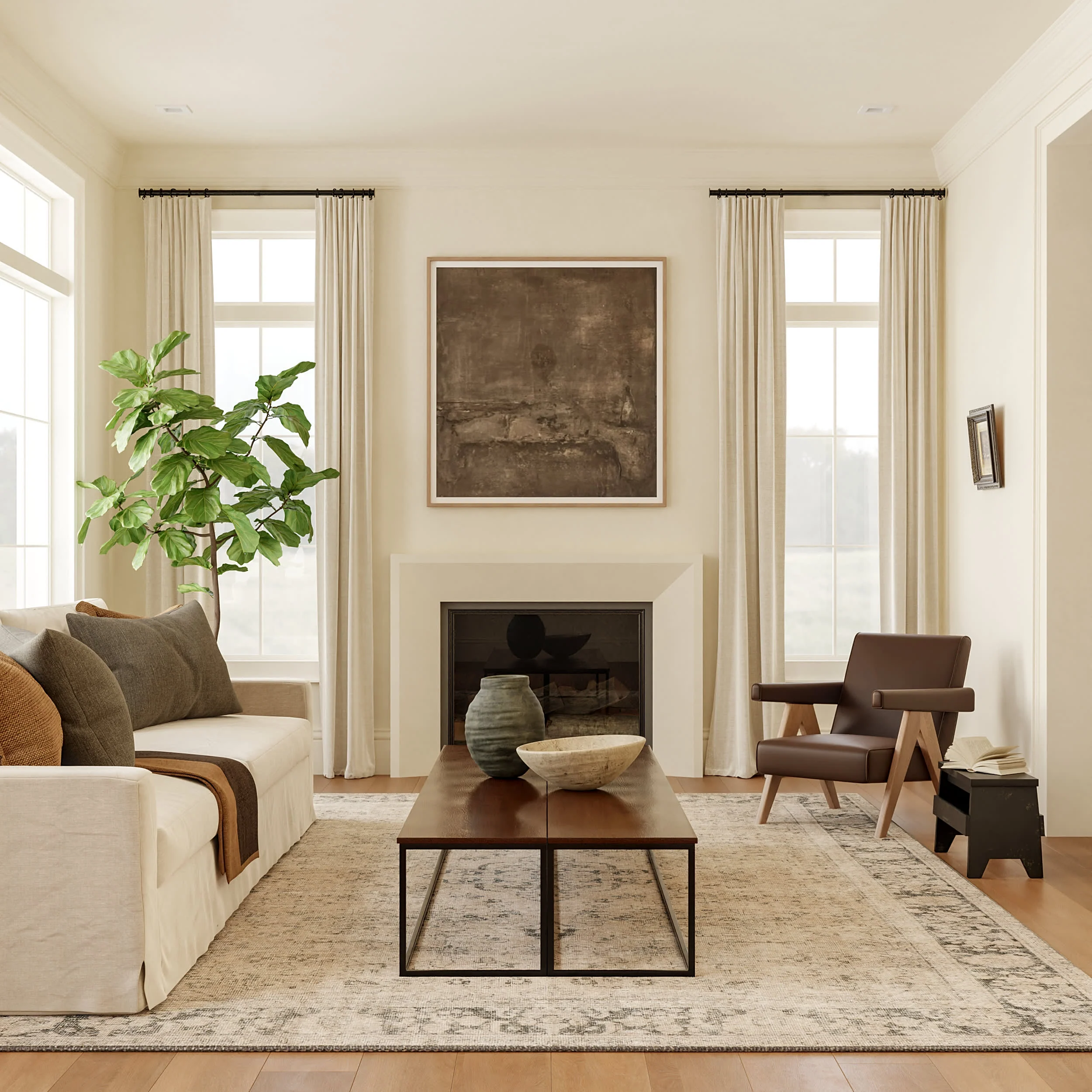 Montclair Antiqued Jute-Blend Rug | Grey - Image 2