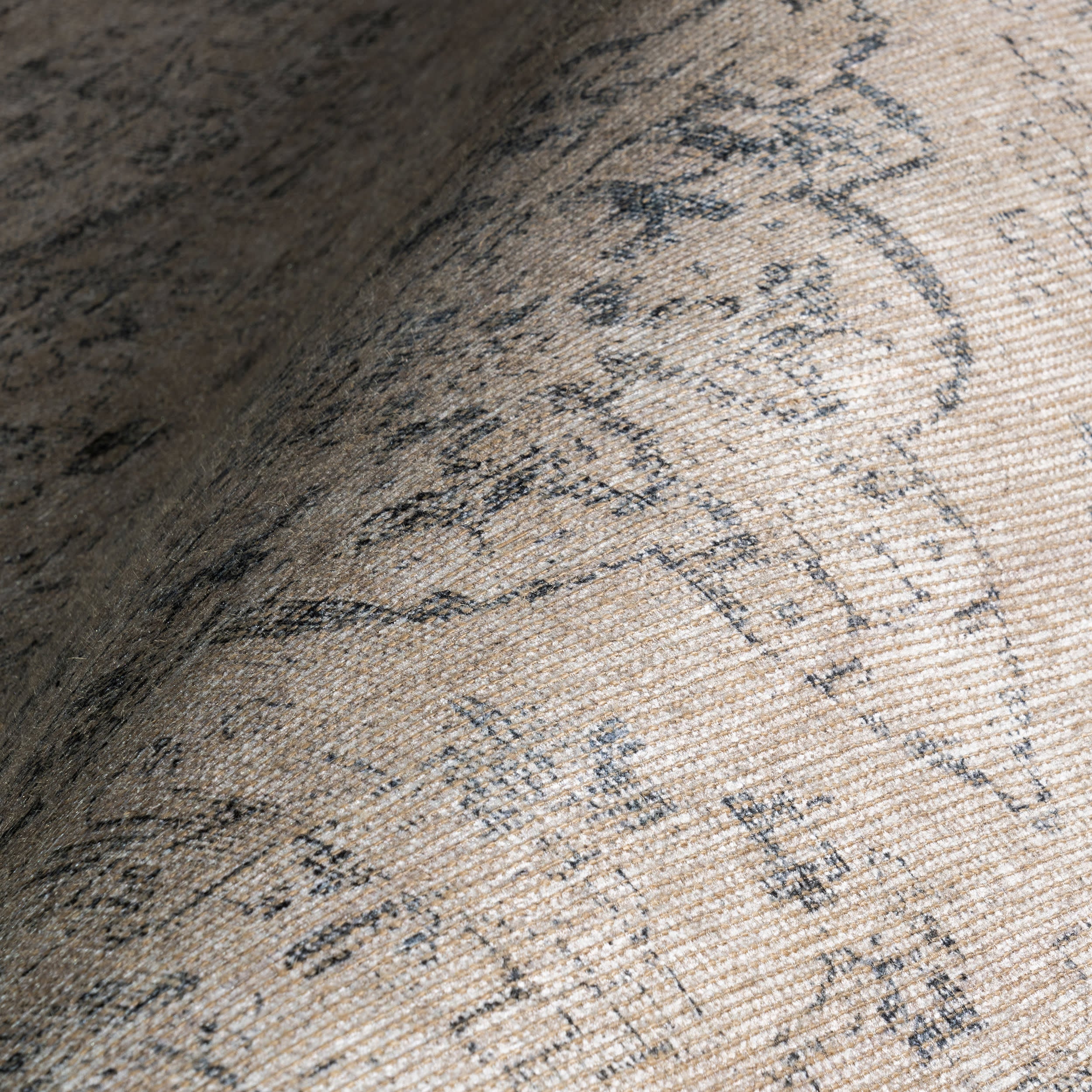 Montclair Antiqued Jute-Blend Rug | Grey - Image 3