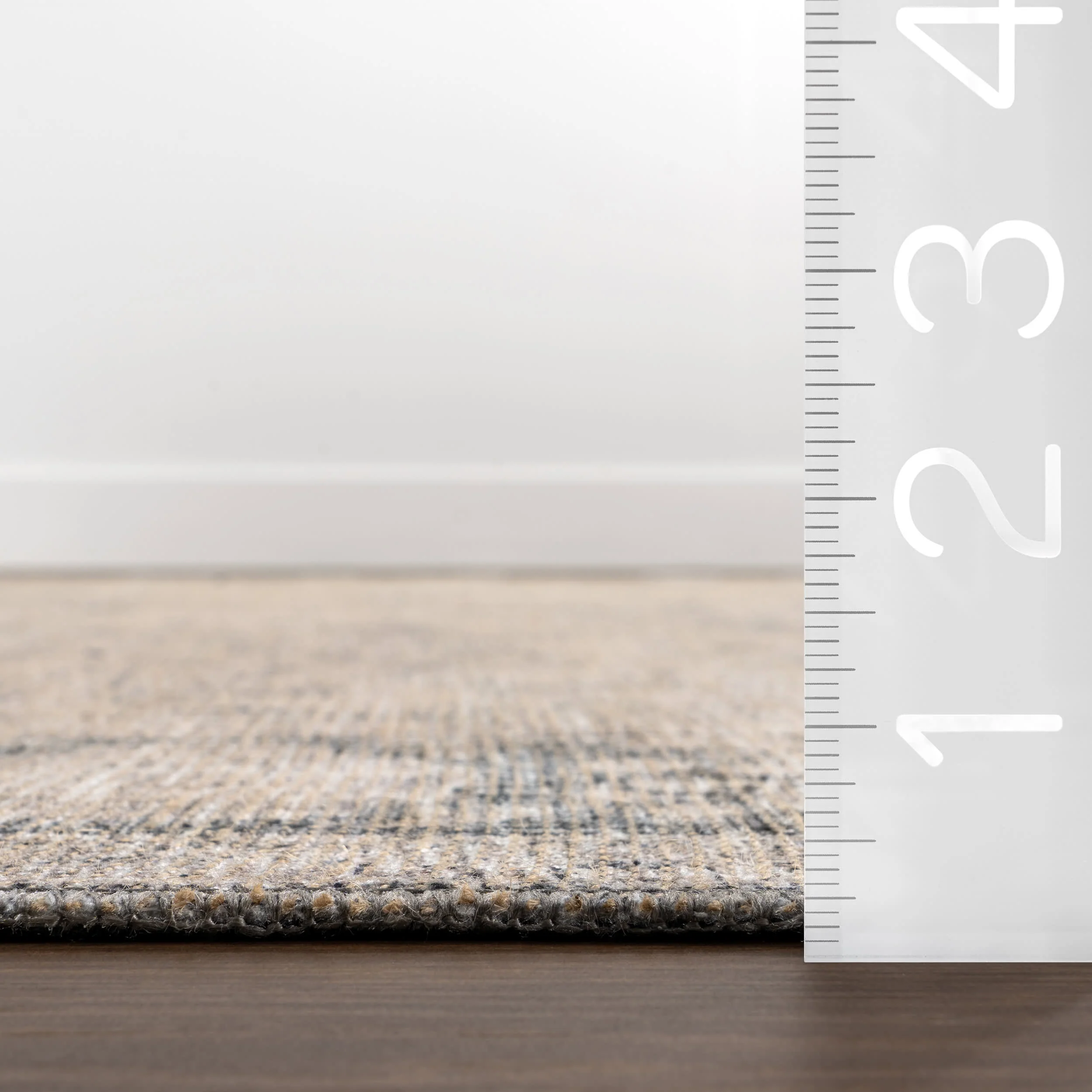 Montclair Antiqued Jute-Blend Rug | Grey - Image 6