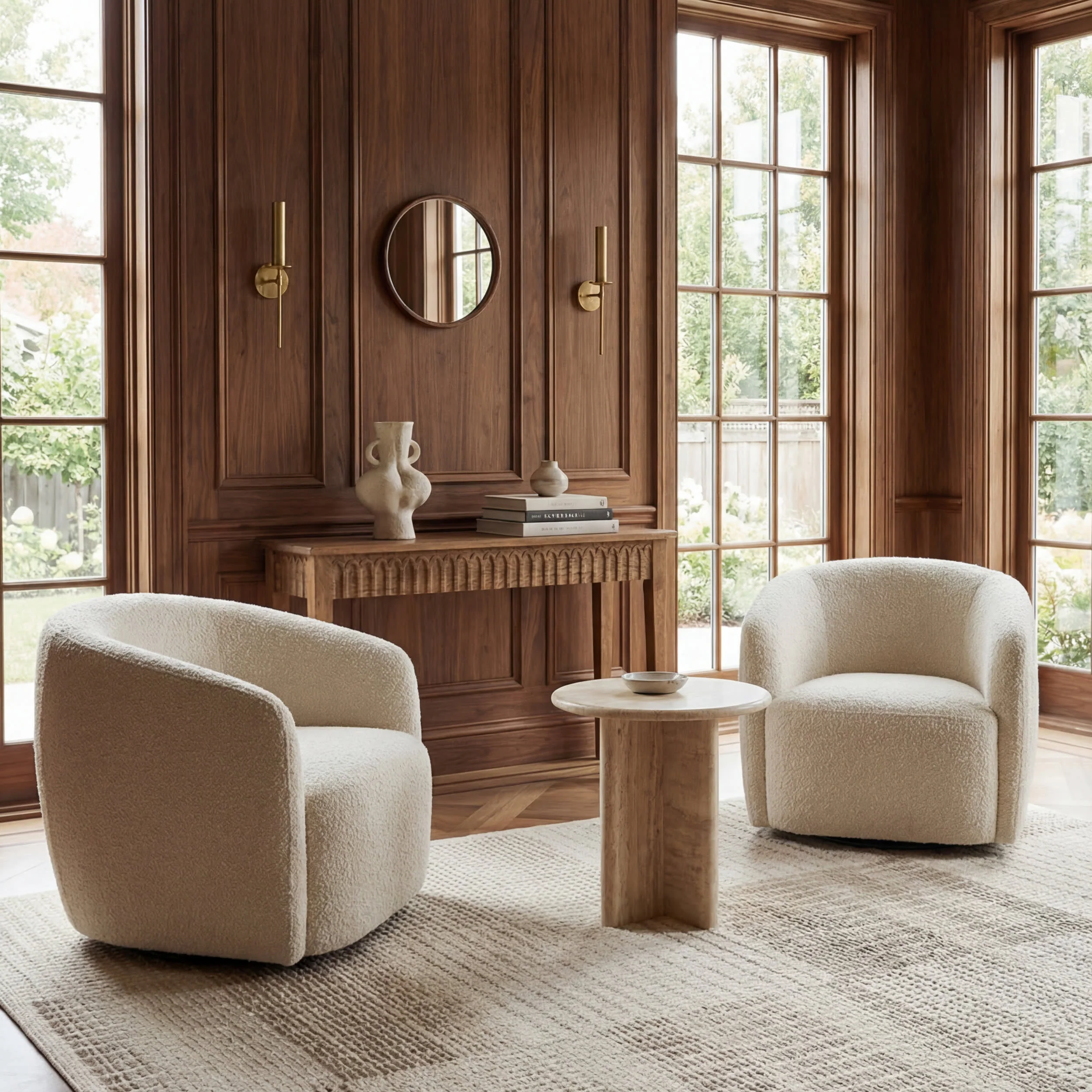 Montecito Tiled Wool Rug | Ivory - Image 5