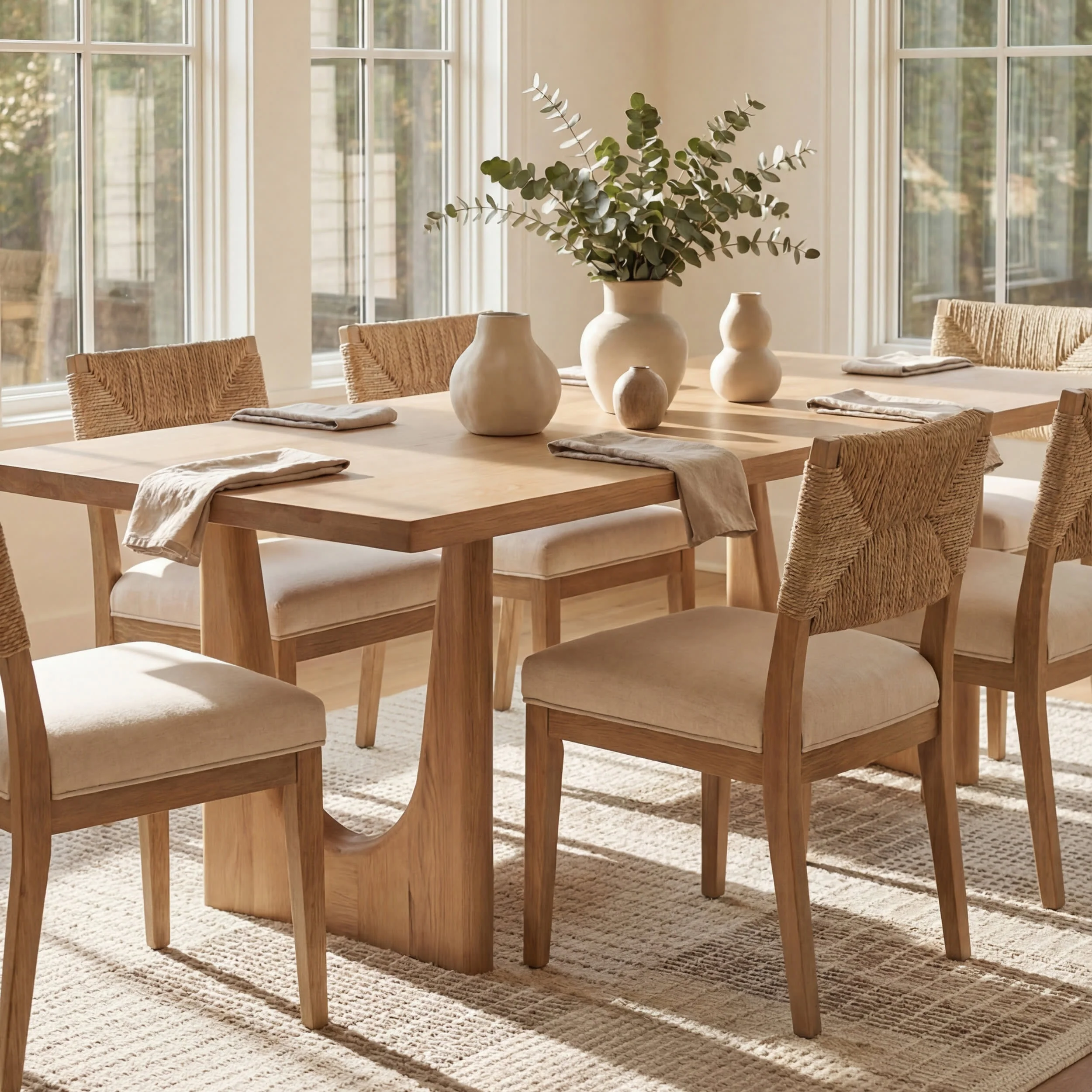 Montecito Tiled Wool Rug | Ivory - Image 7