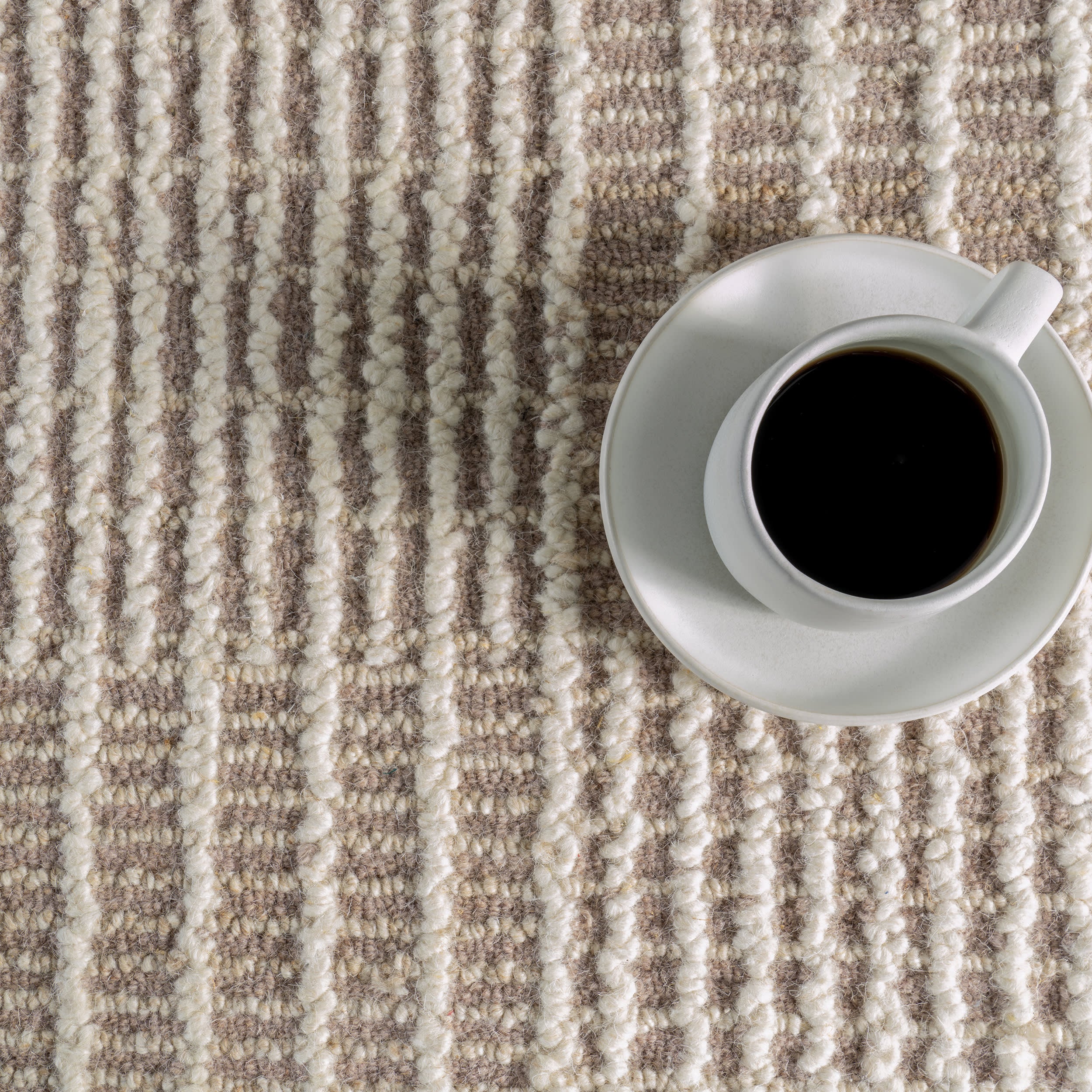 Montecito Tiled Wool Rug | Light Purple - Image 7