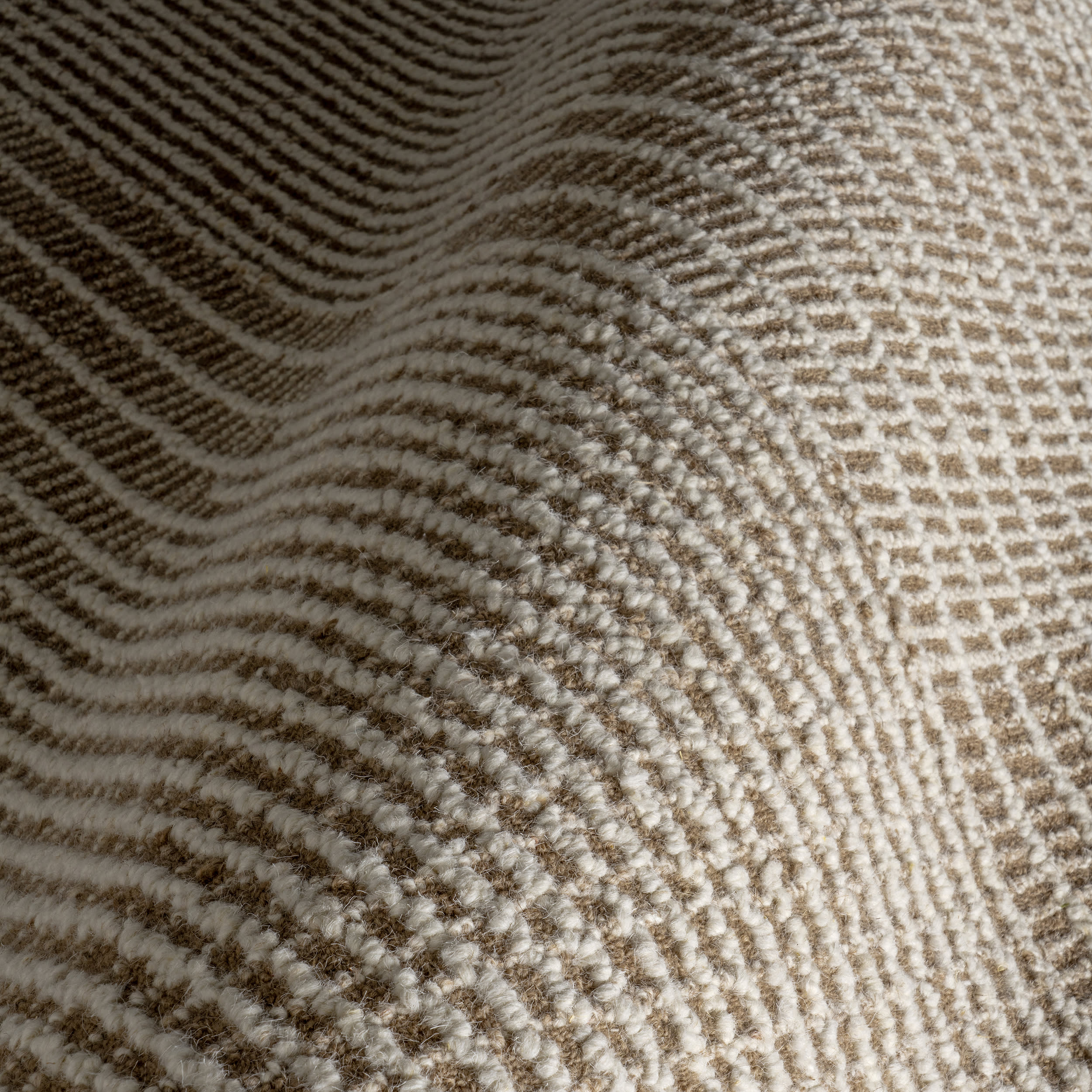 Montecito Tiled Wool Rug | Taupe - Image 3
