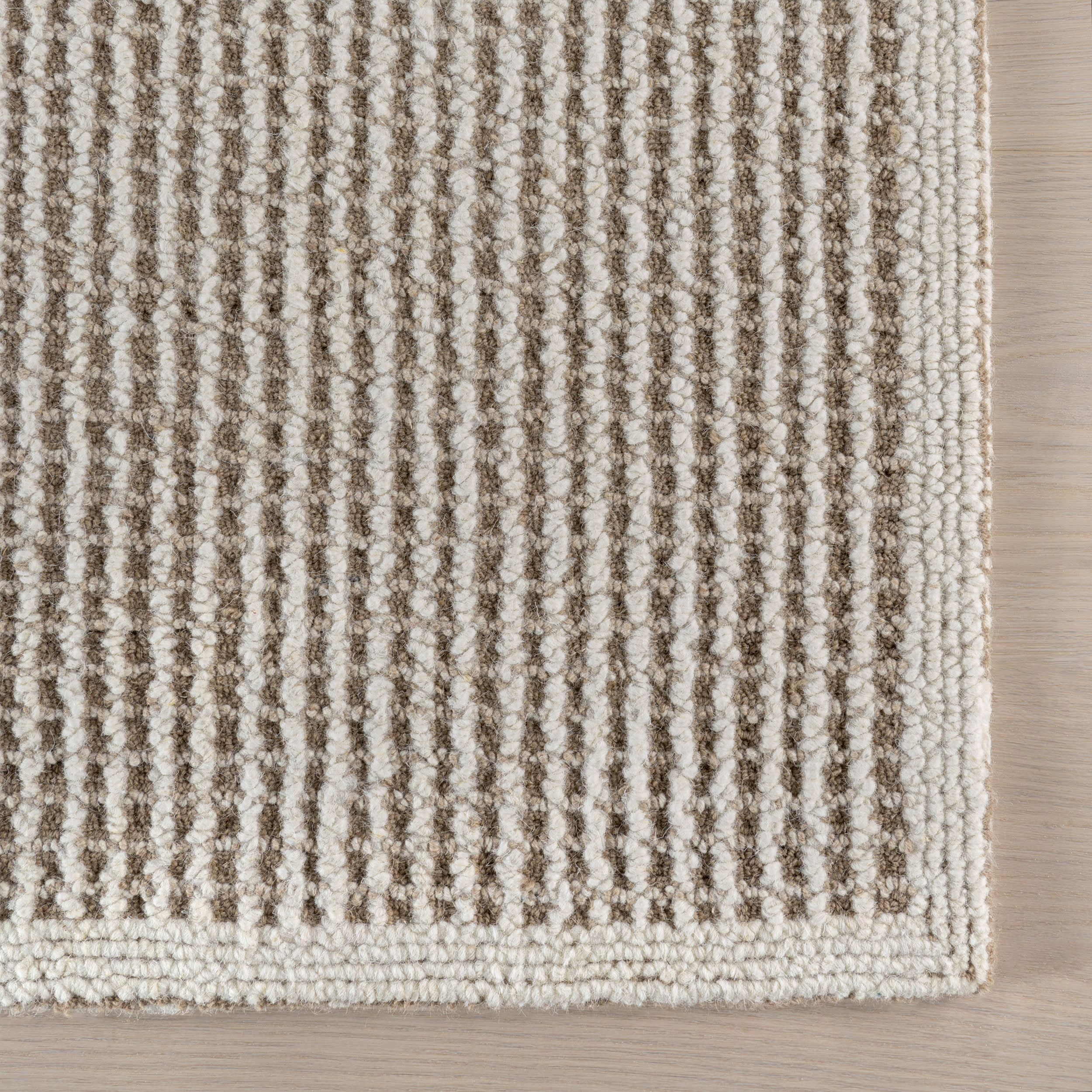 Montecito Tiled Wool Rug | Taupe - Image 4