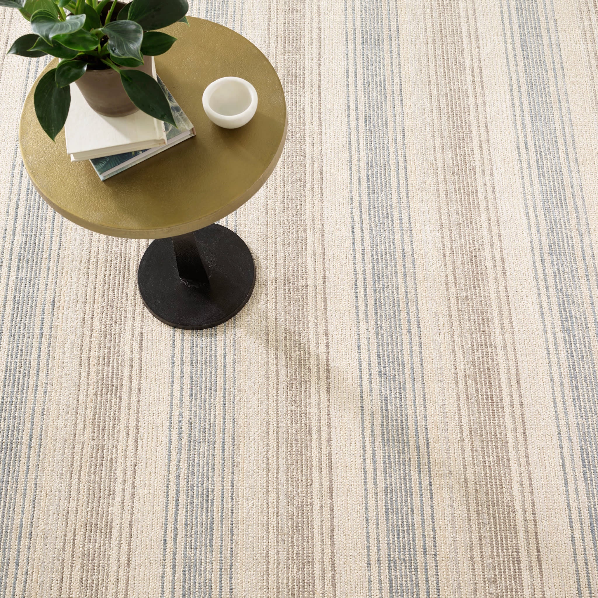 Moonshine Handwoven Cotton/Viscose Rug | Neutral - Image 3