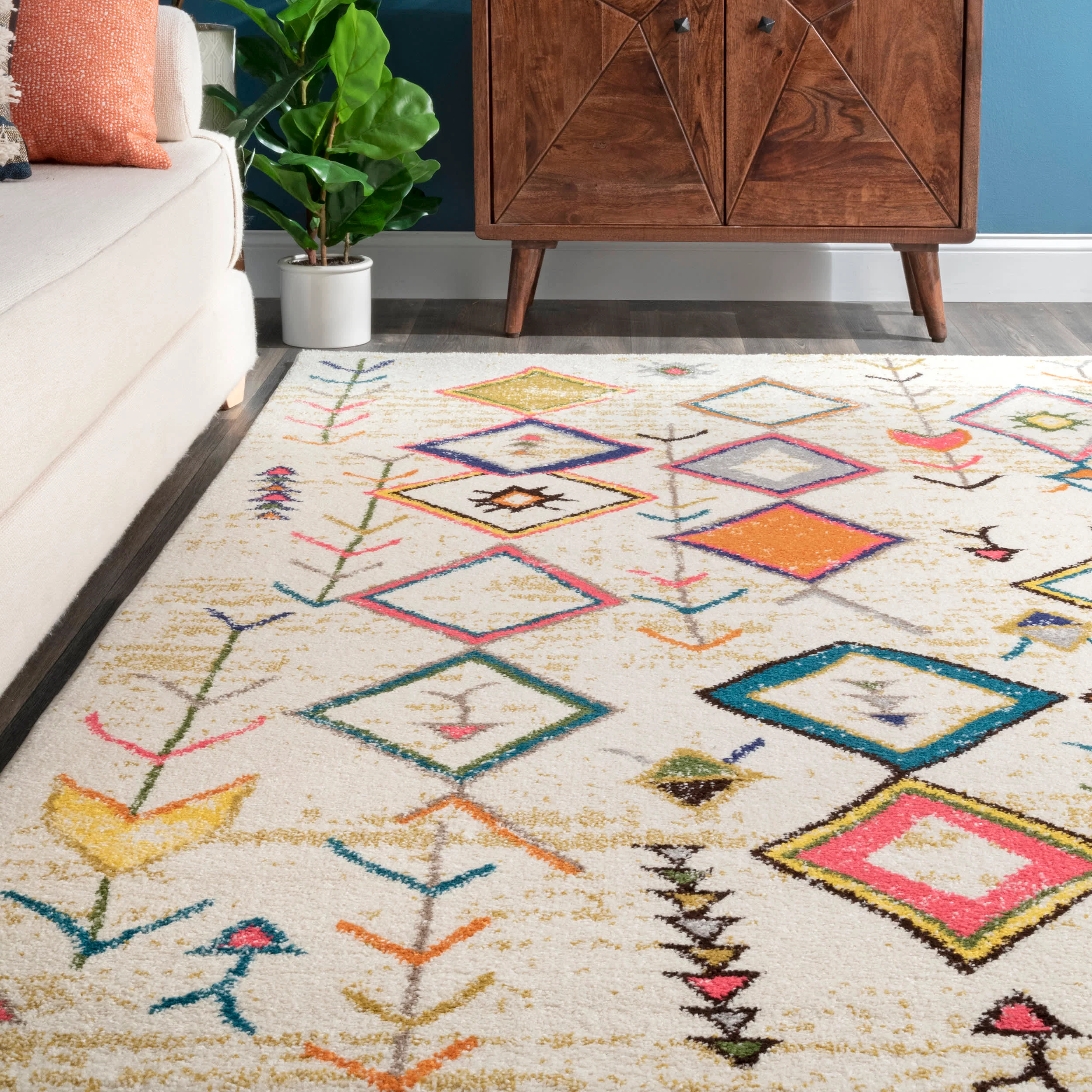 Moroccan Brilliance Rug | Multicolor - Image 4