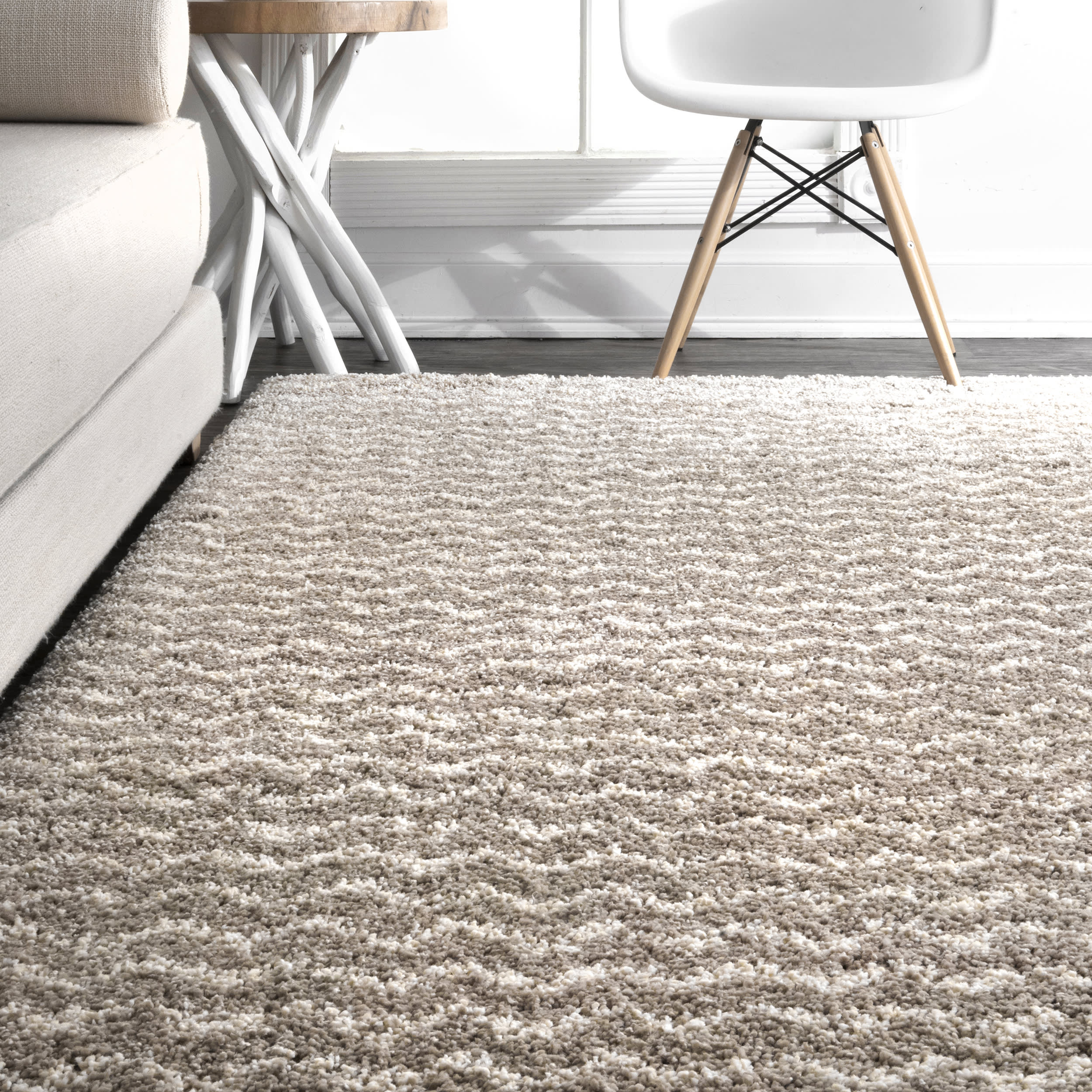 Moroccan Chevron Rug | Cream - Image 4