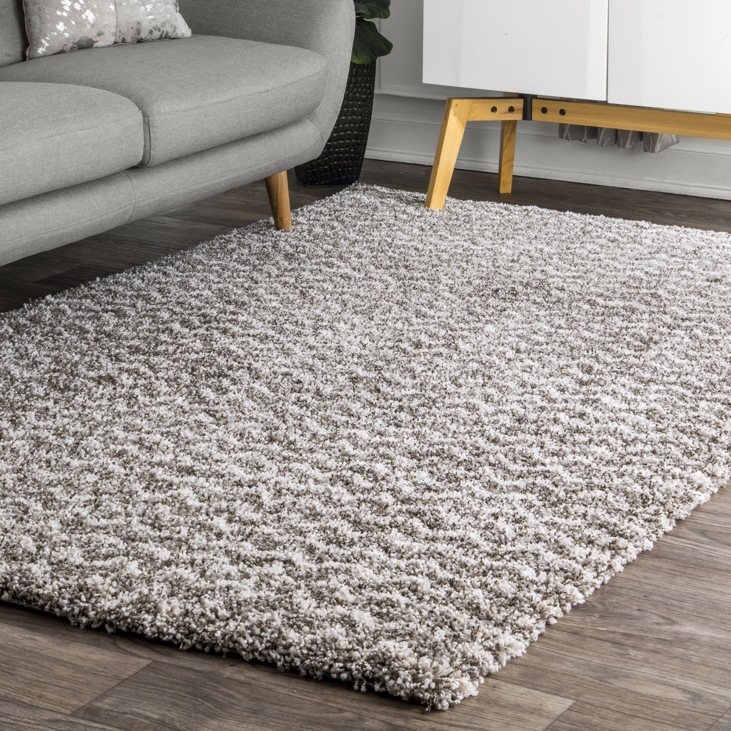 Moroccan Chevron Rug | Dark Grey - Image 2