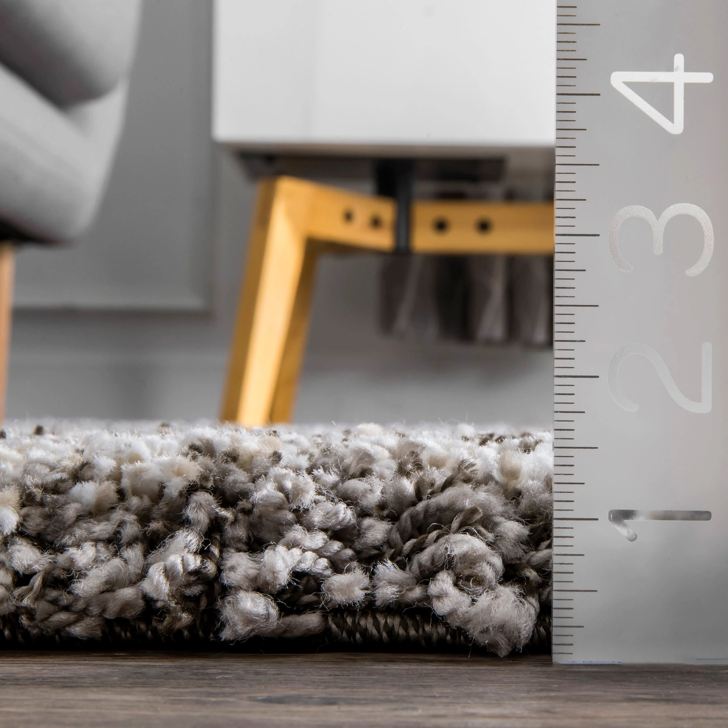 Moroccan Chevron Rug | Dark Grey - Image 5
