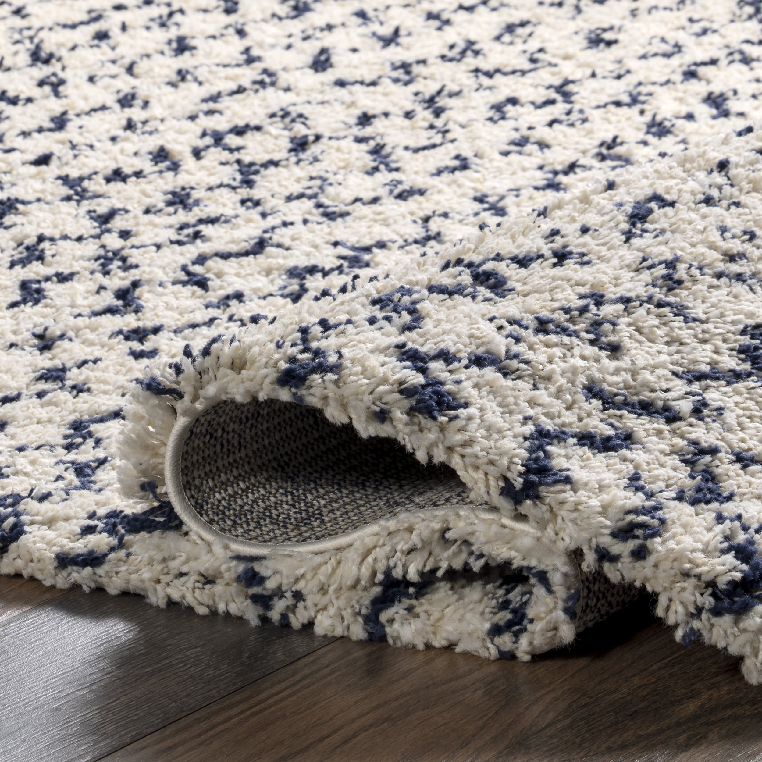 Moroccan Chevron Rug | Navy - Image 8