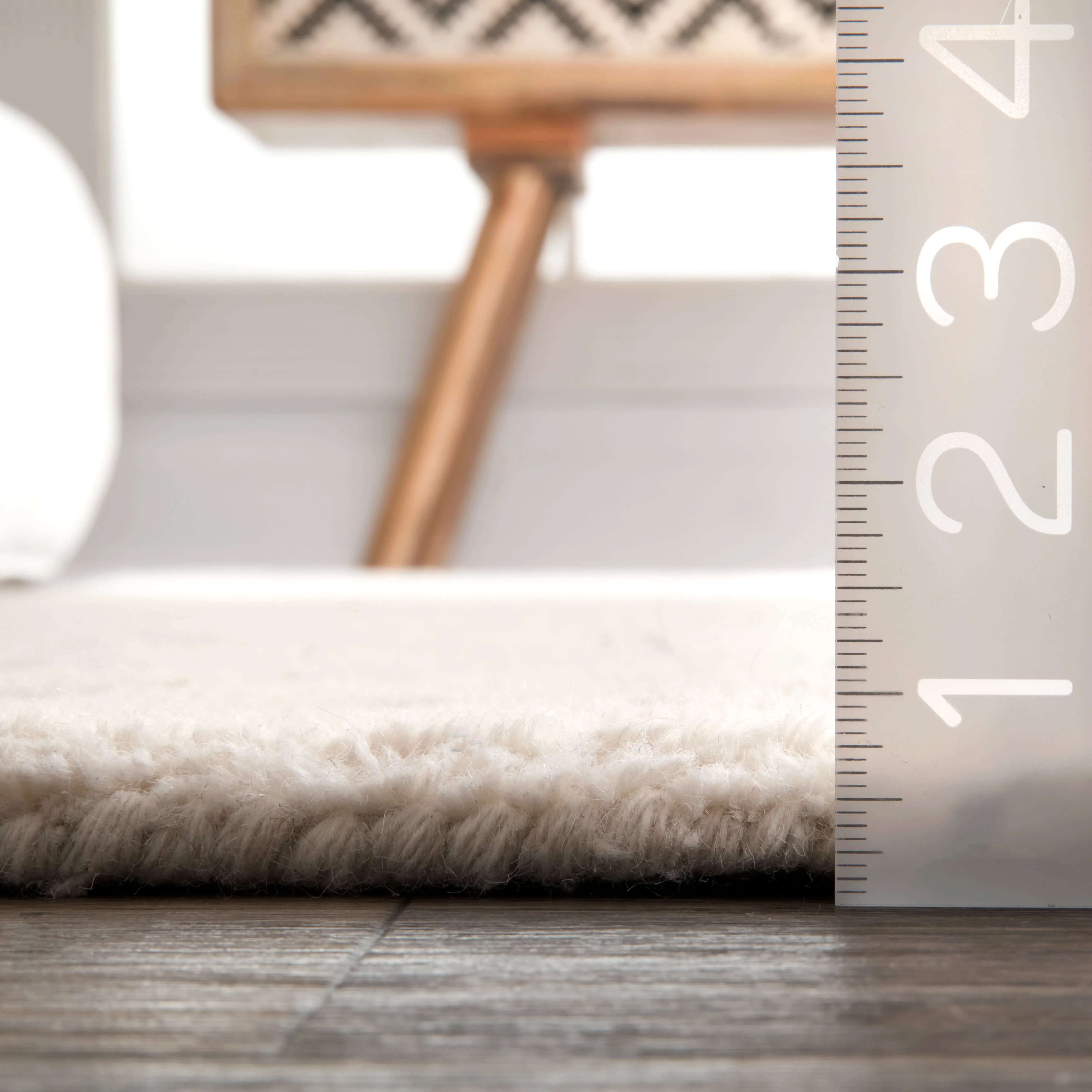 Moroccan Diamond Wool Rug | Natural - Image 5