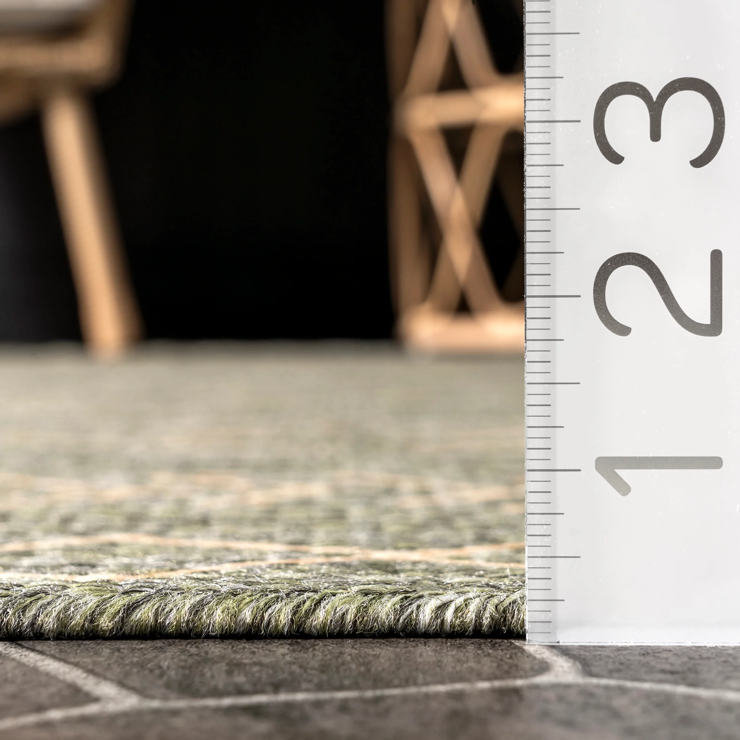 Moroccan Diamonds Indoor/Outdoor Rug | Sage Green - Image 5