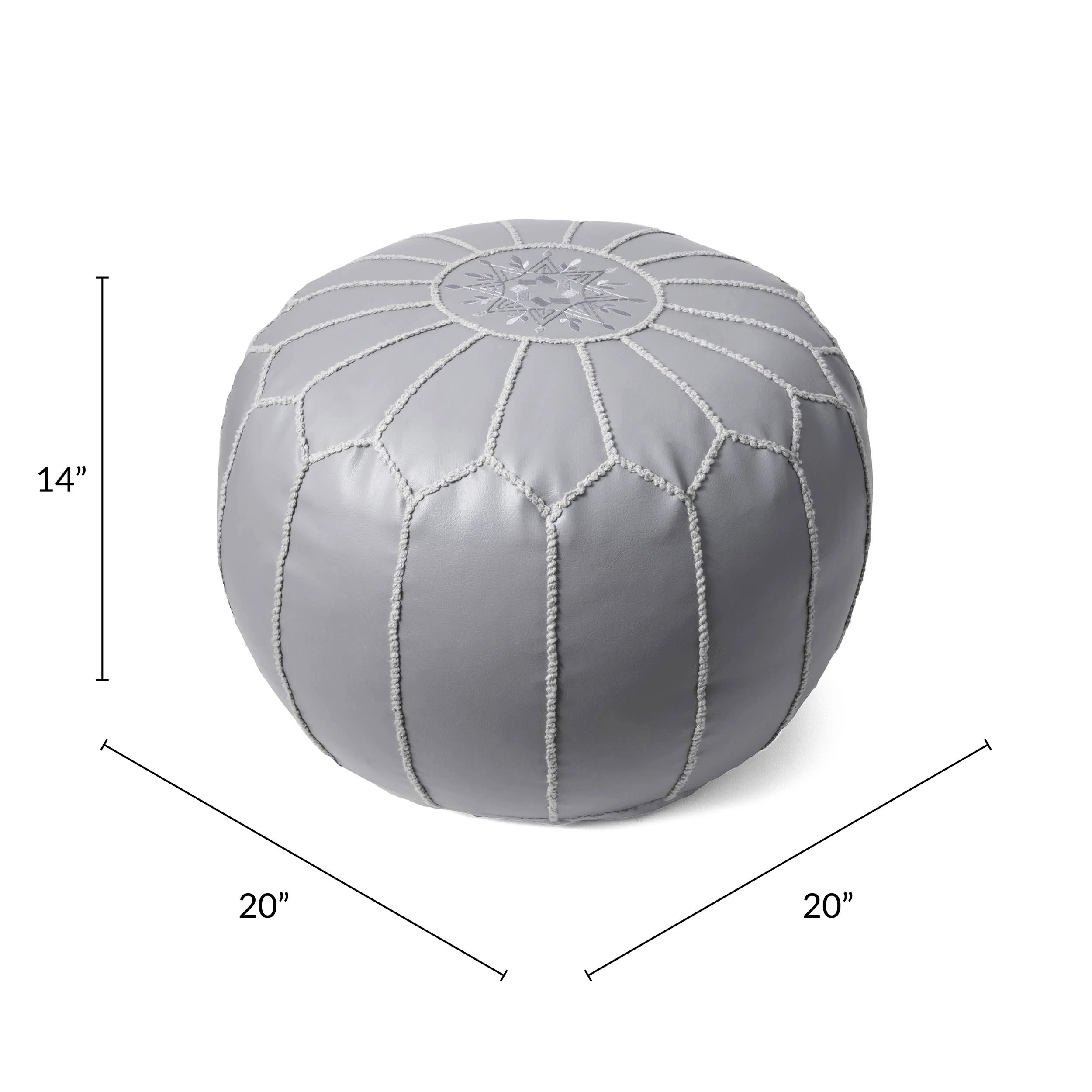 Moroccan Ottoman | Dark Grey - Image 3