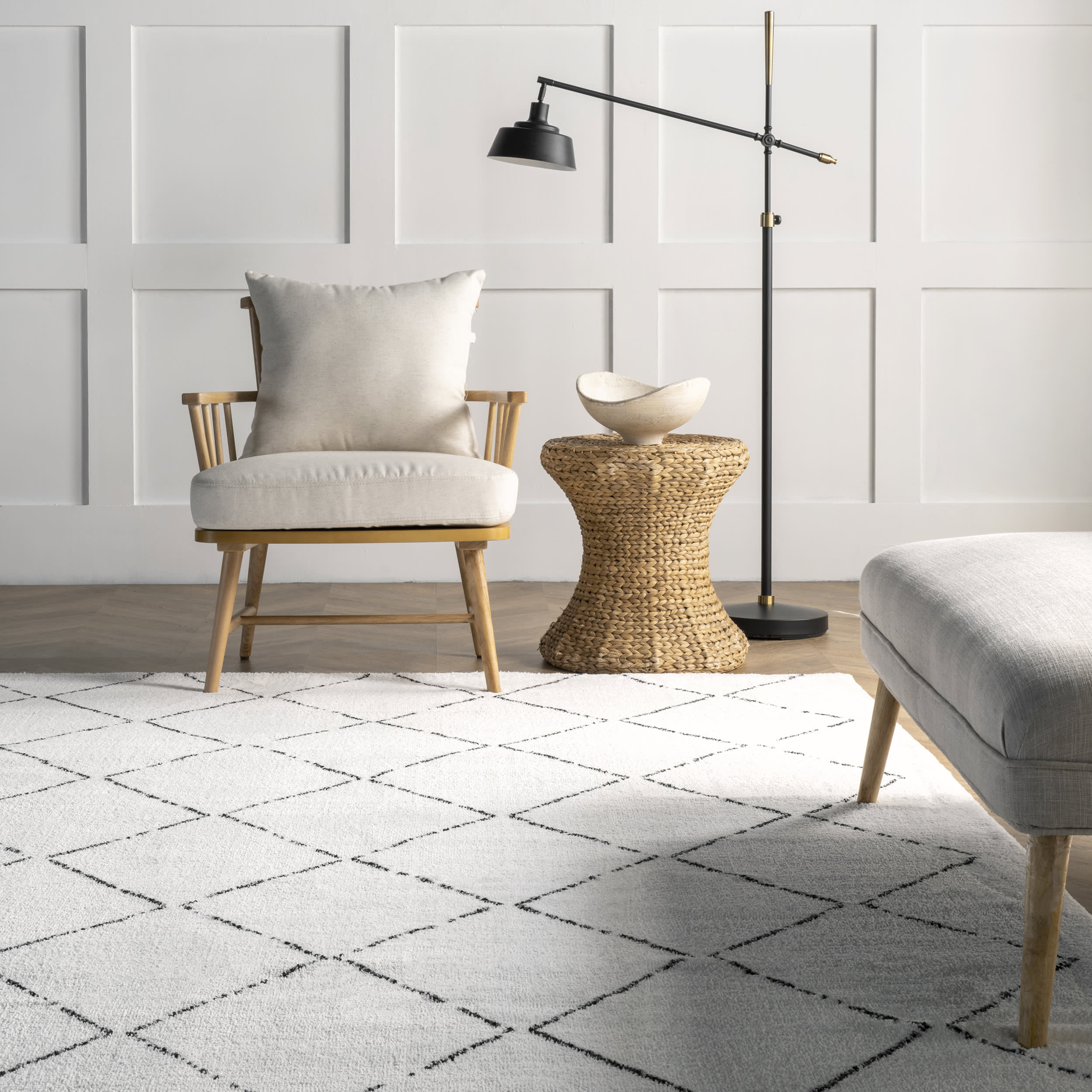 Moroccan Shag Rug | Natural - Image 4