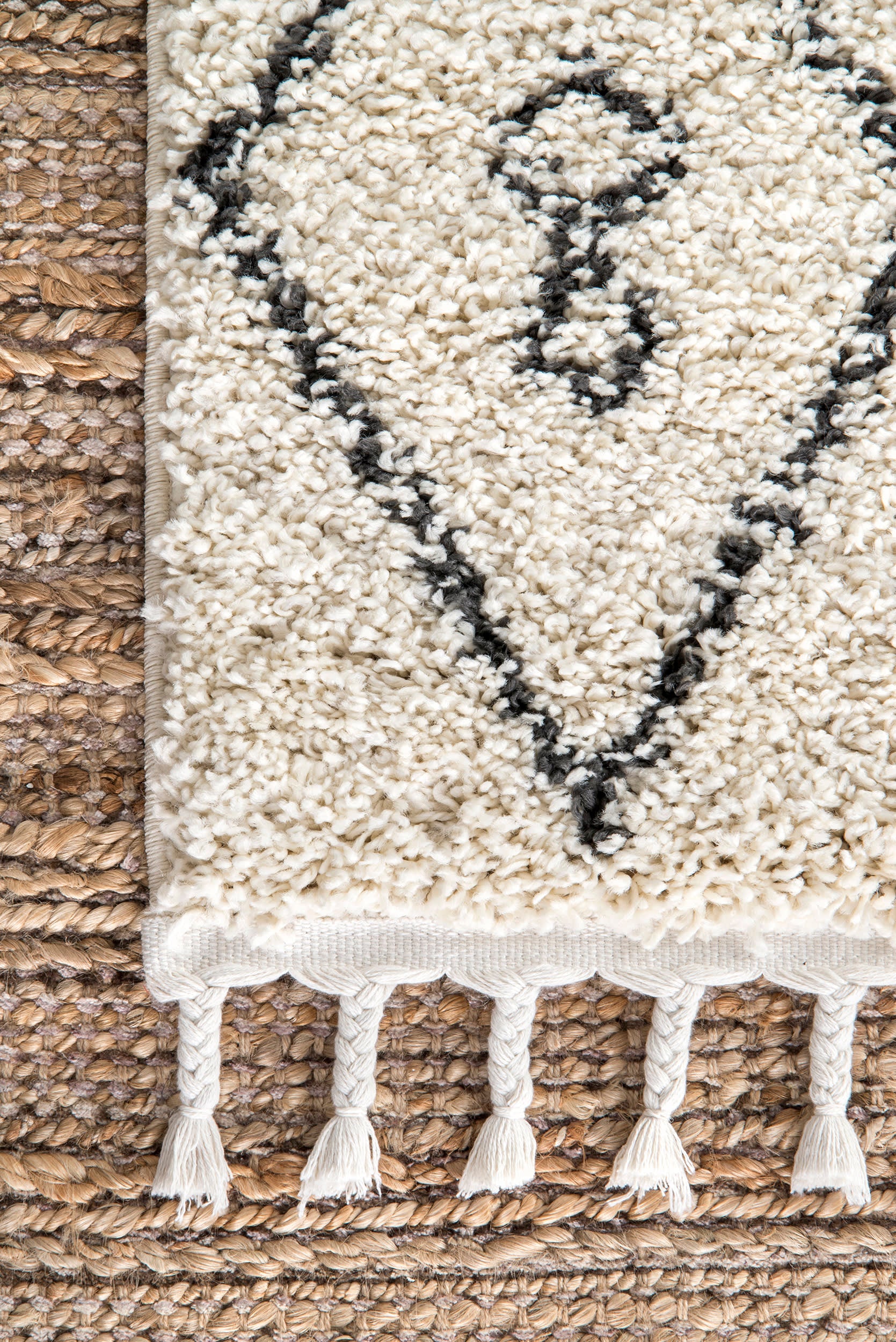 Moroccan Shag Rug | Off White - Image 3