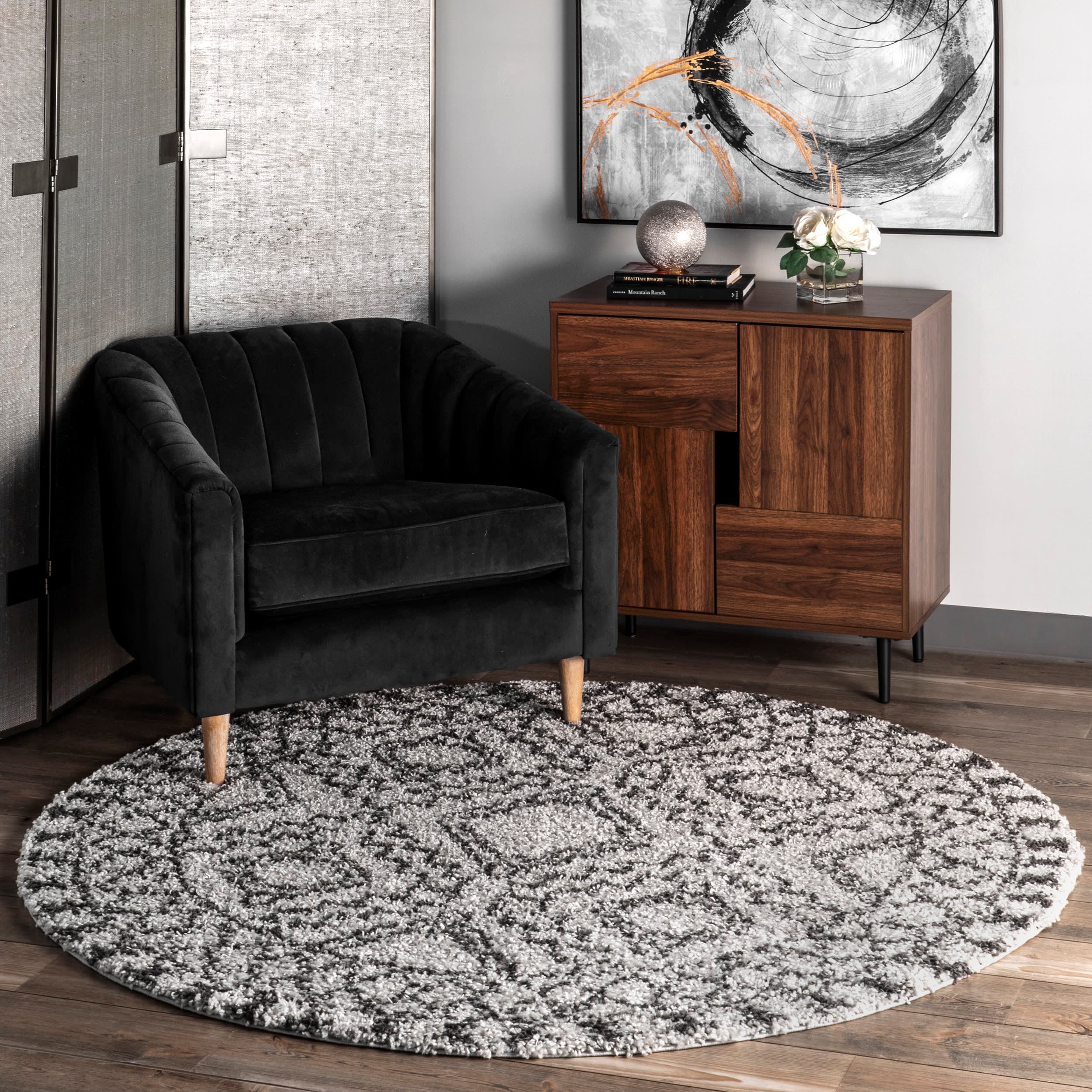 Moroccan Tasseled Rug | Grey - Image 2