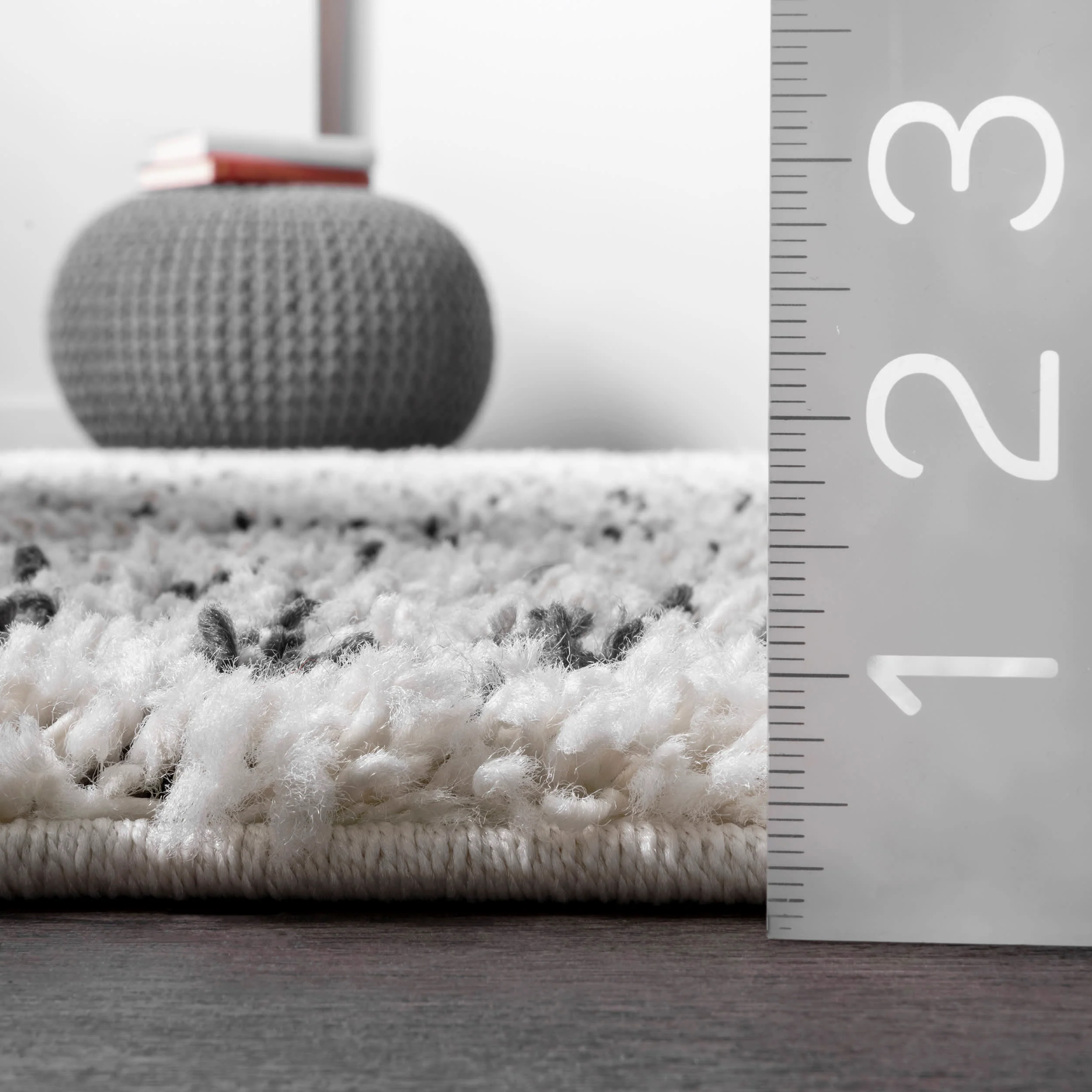 Moroccan Tasseled Rug | Off White - Image 5