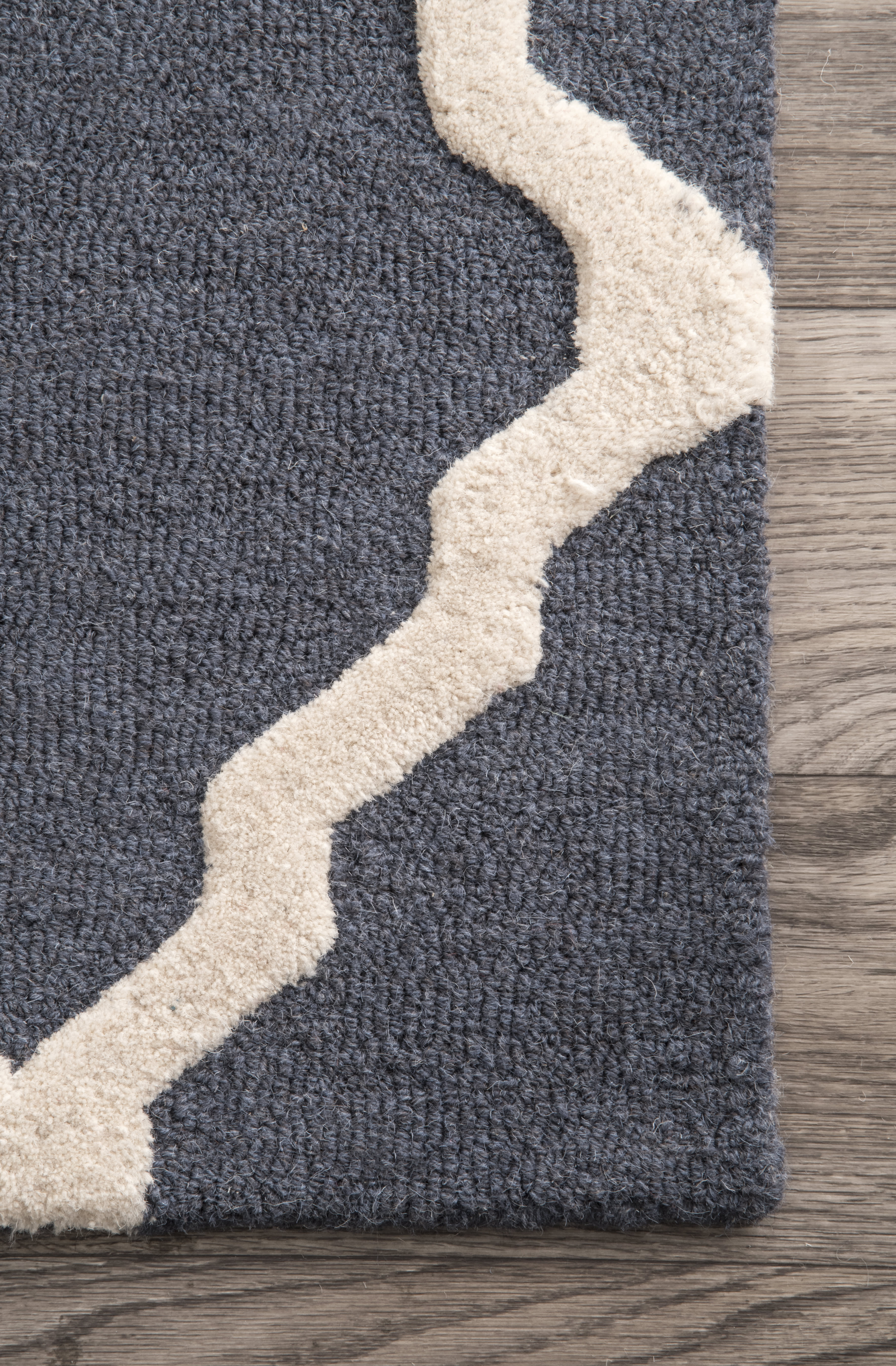 Moroccan Trellis Rug | Blue Grey - Image 3