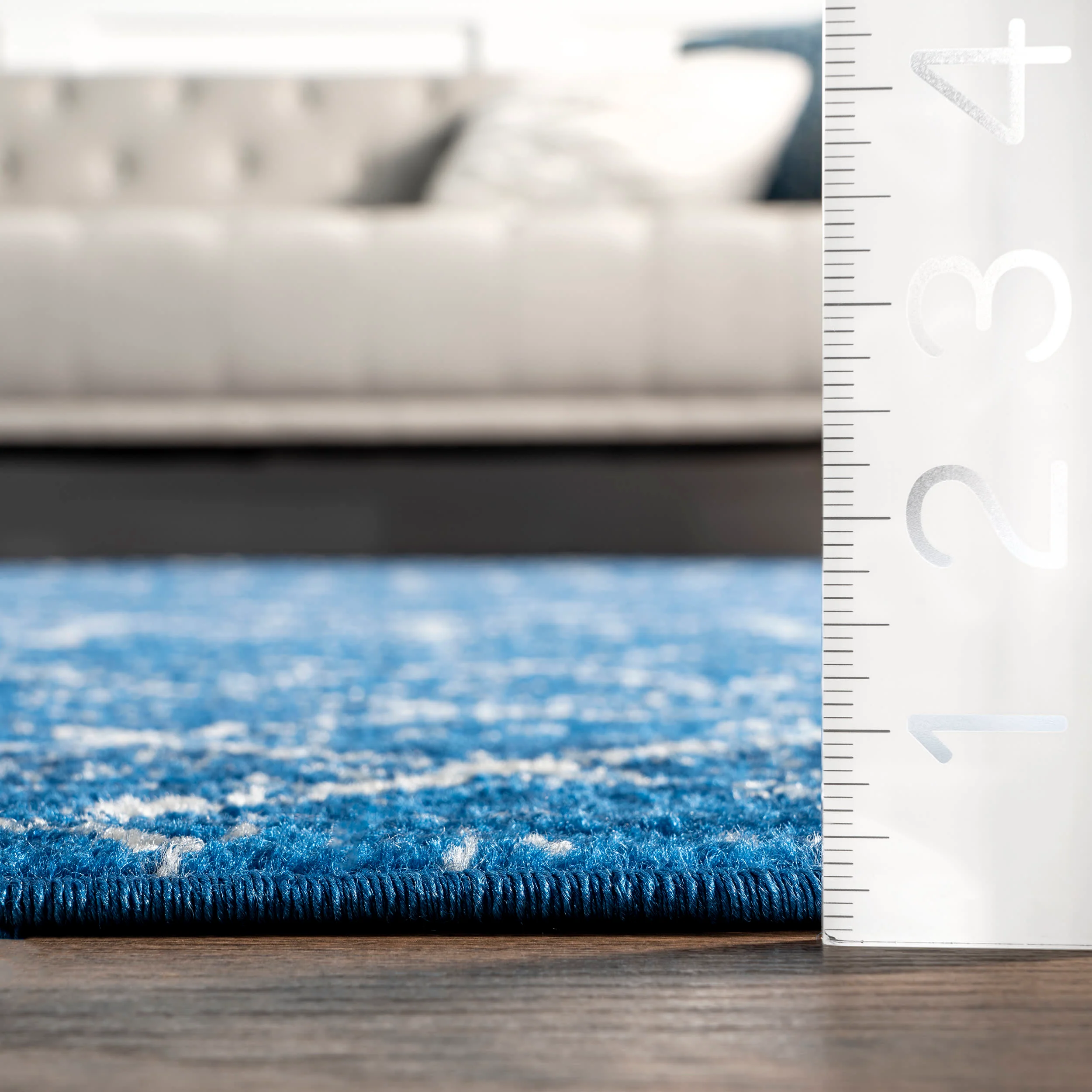 Moroccan Trellis Rug | Blue - Image 5