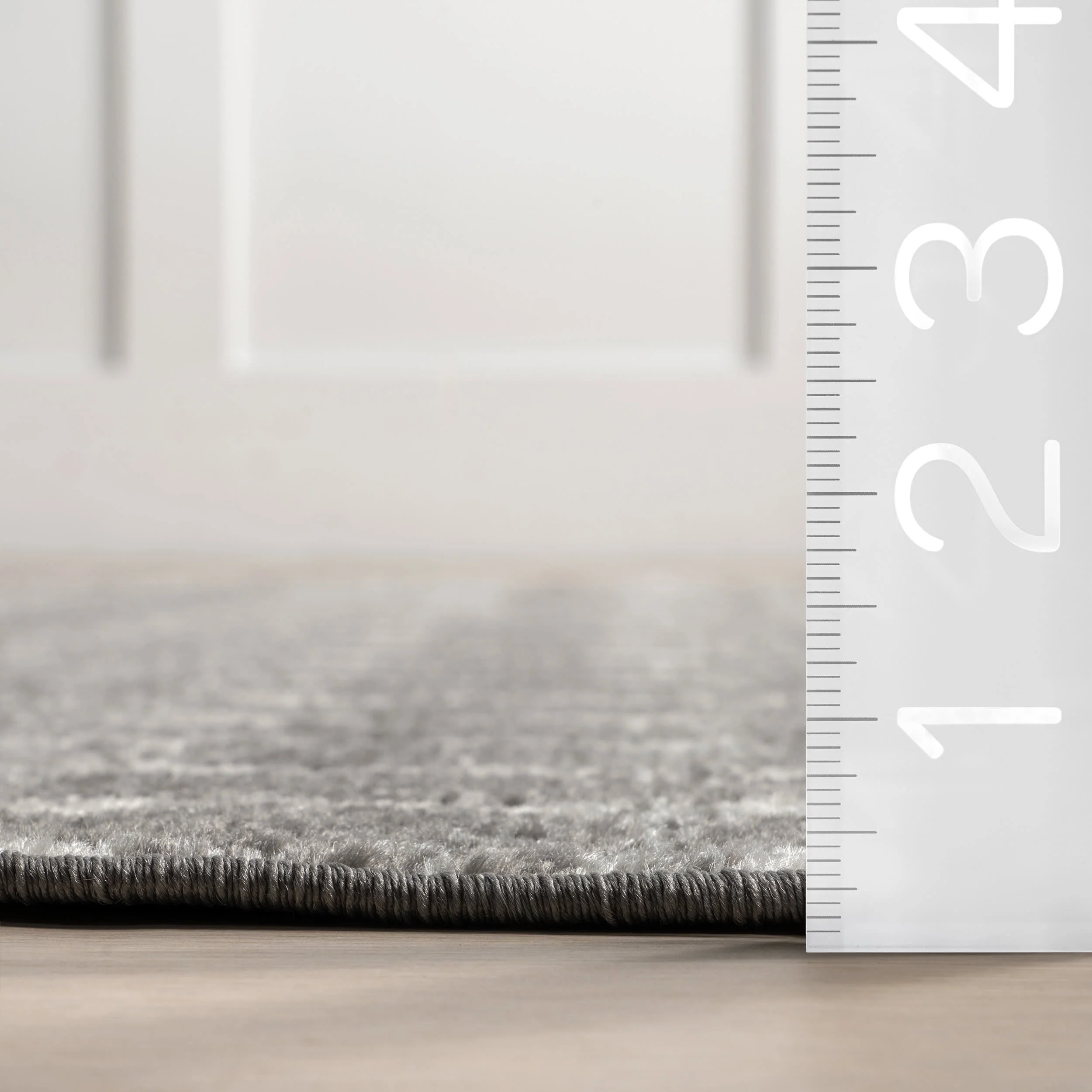 Moroccan Trellis Rug | Dark Grey - Image 6