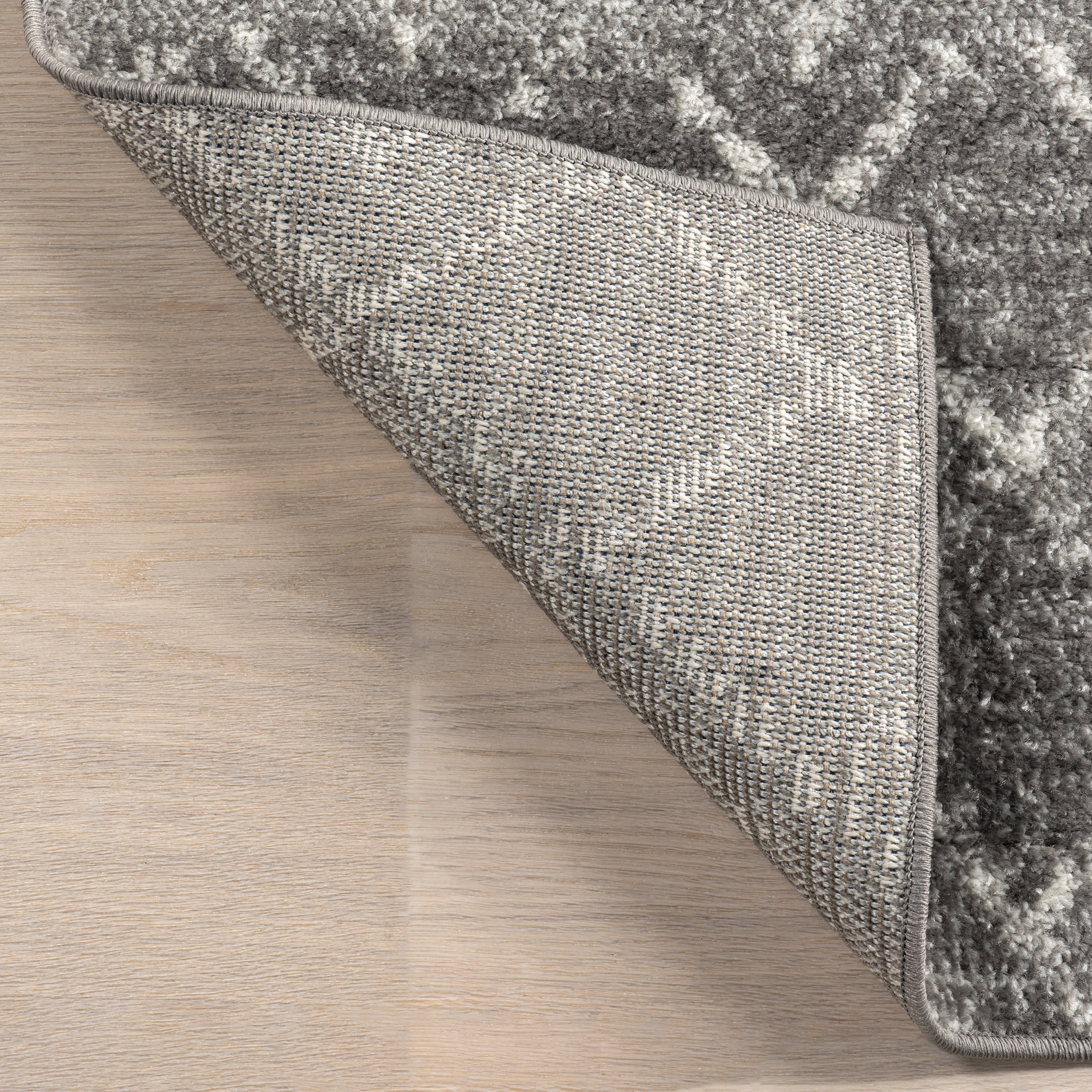 Moroccan Trellis Rug | Dark Grey - Image 8