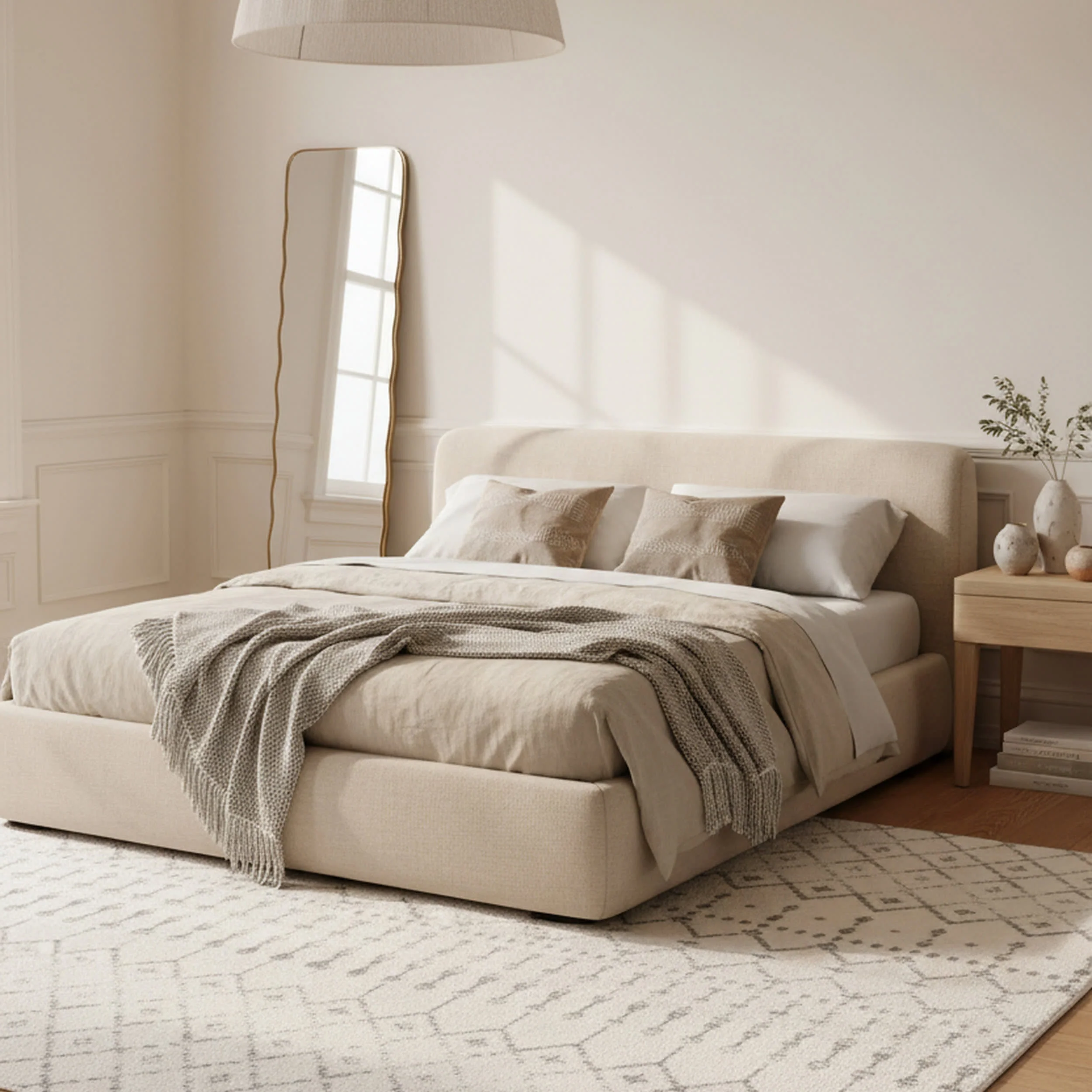 Moroccan Trellis Rug | Grey - Image 10