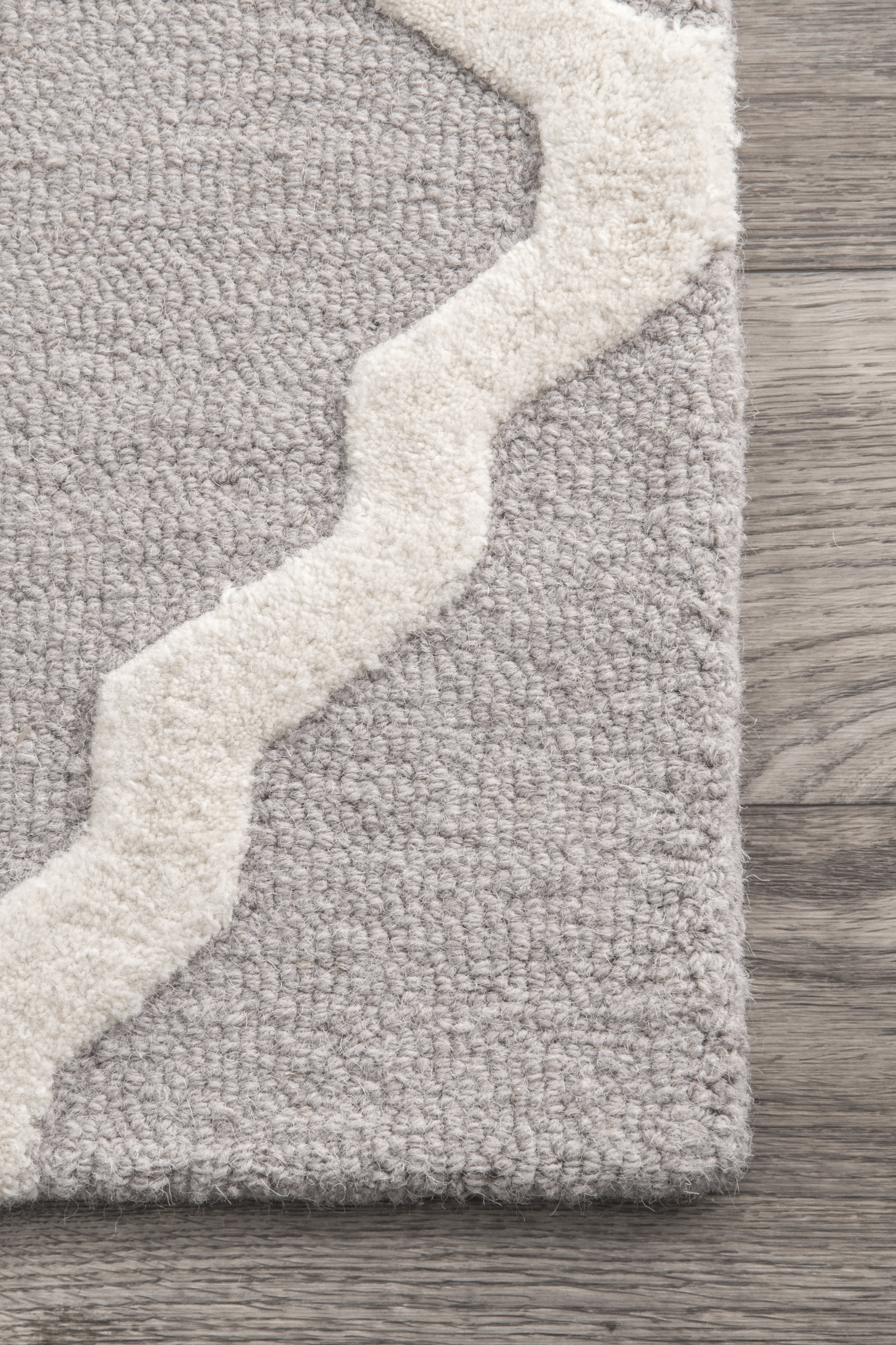 Moroccan Trellis Rug | Light Grey - Image 3