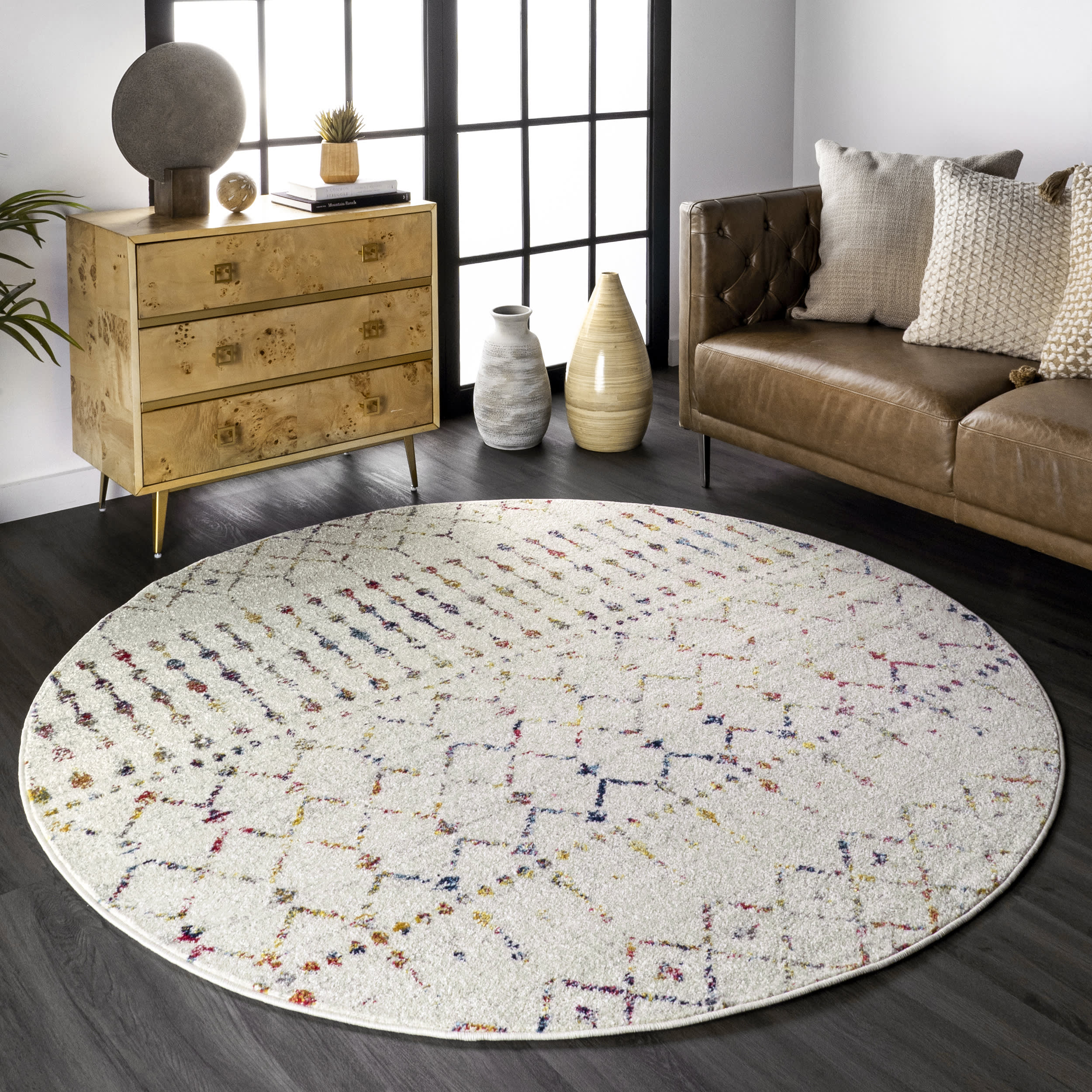 Moroccan Trellis Rug | Light Multicolor - Image 2