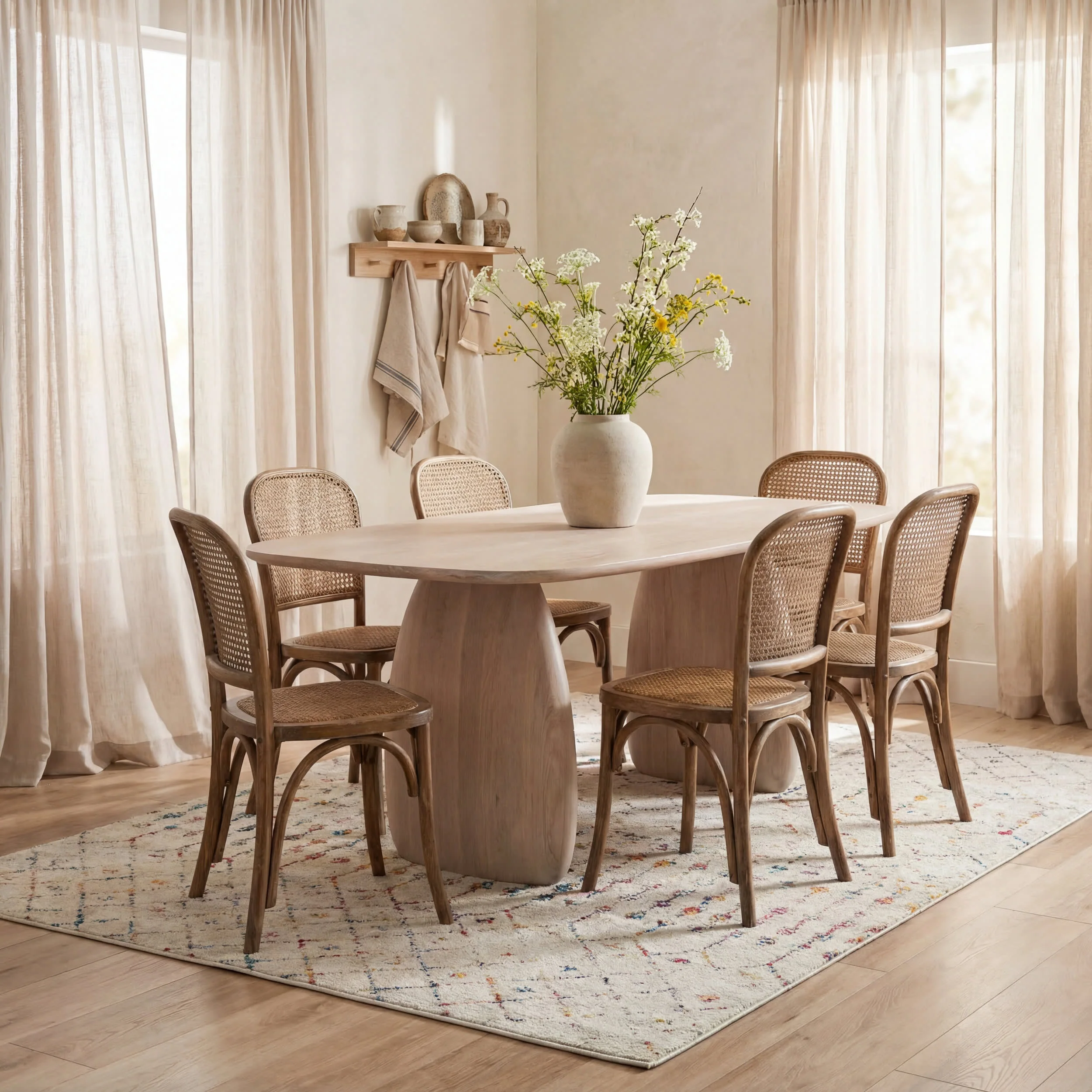 Moroccan Trellis Rug | Light Multicolor - Image 6