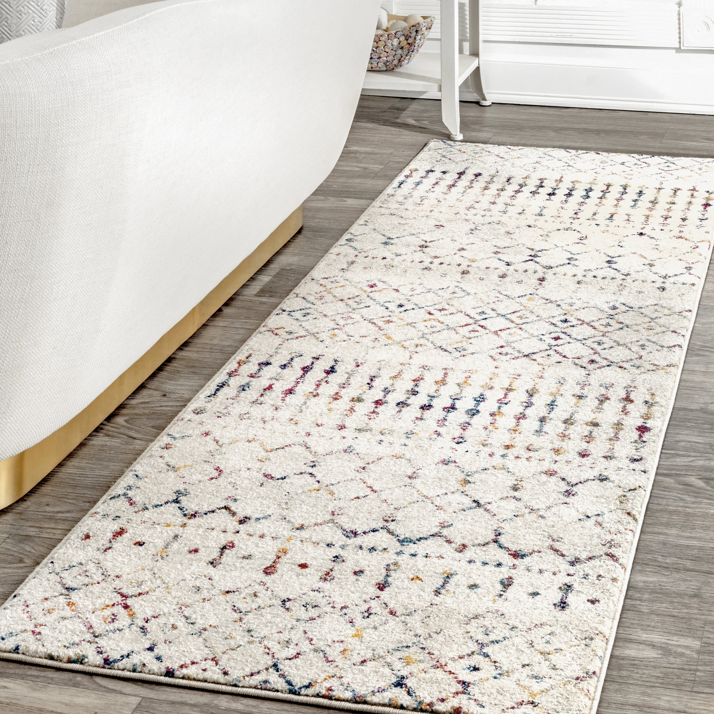 Moroccan Trellis Rug | Light Multicolor - Image 2