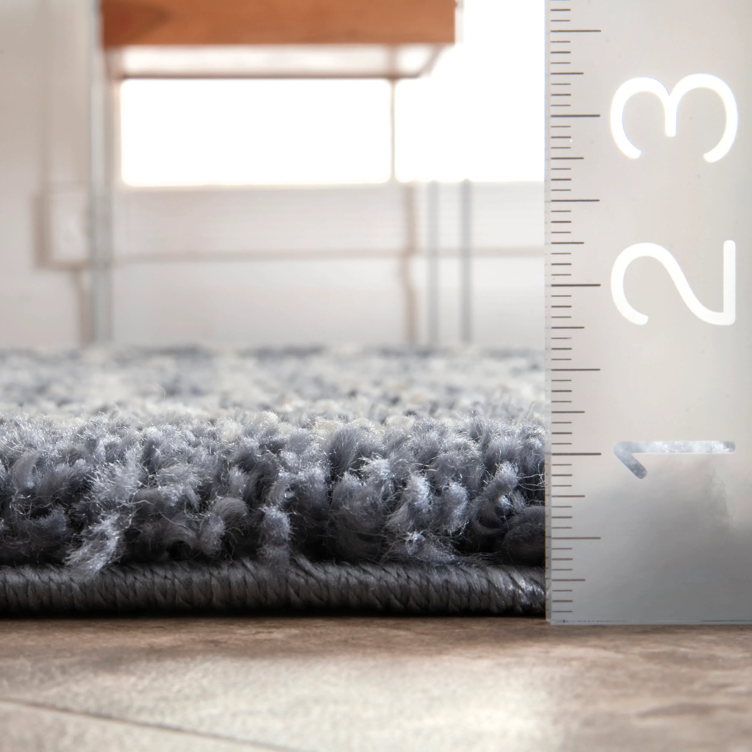 Moroccan Trellis Soft Shag Rug | Grey - Image 5