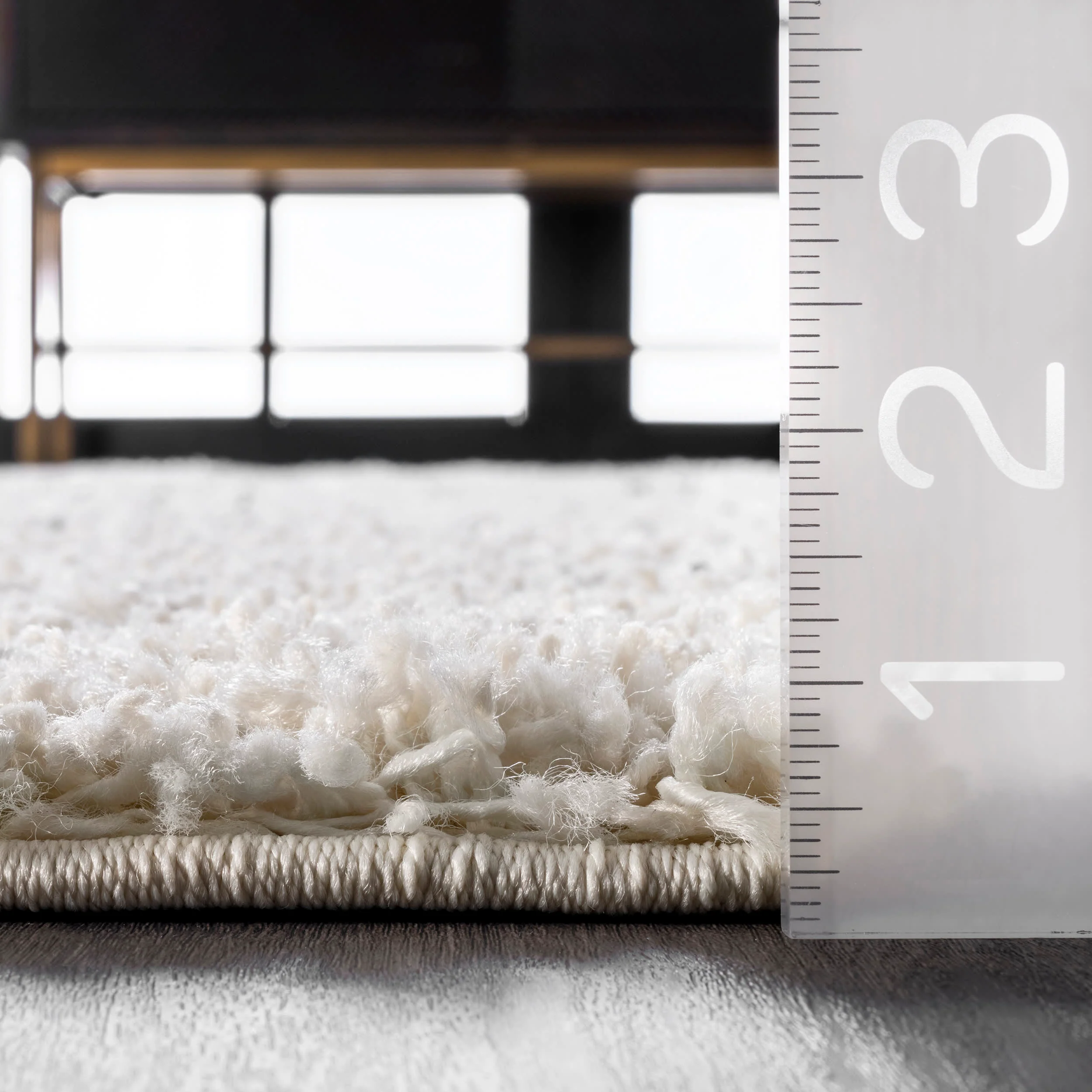 Moroccan Tribal Pendant Tassel Rug | Off White - Image 5