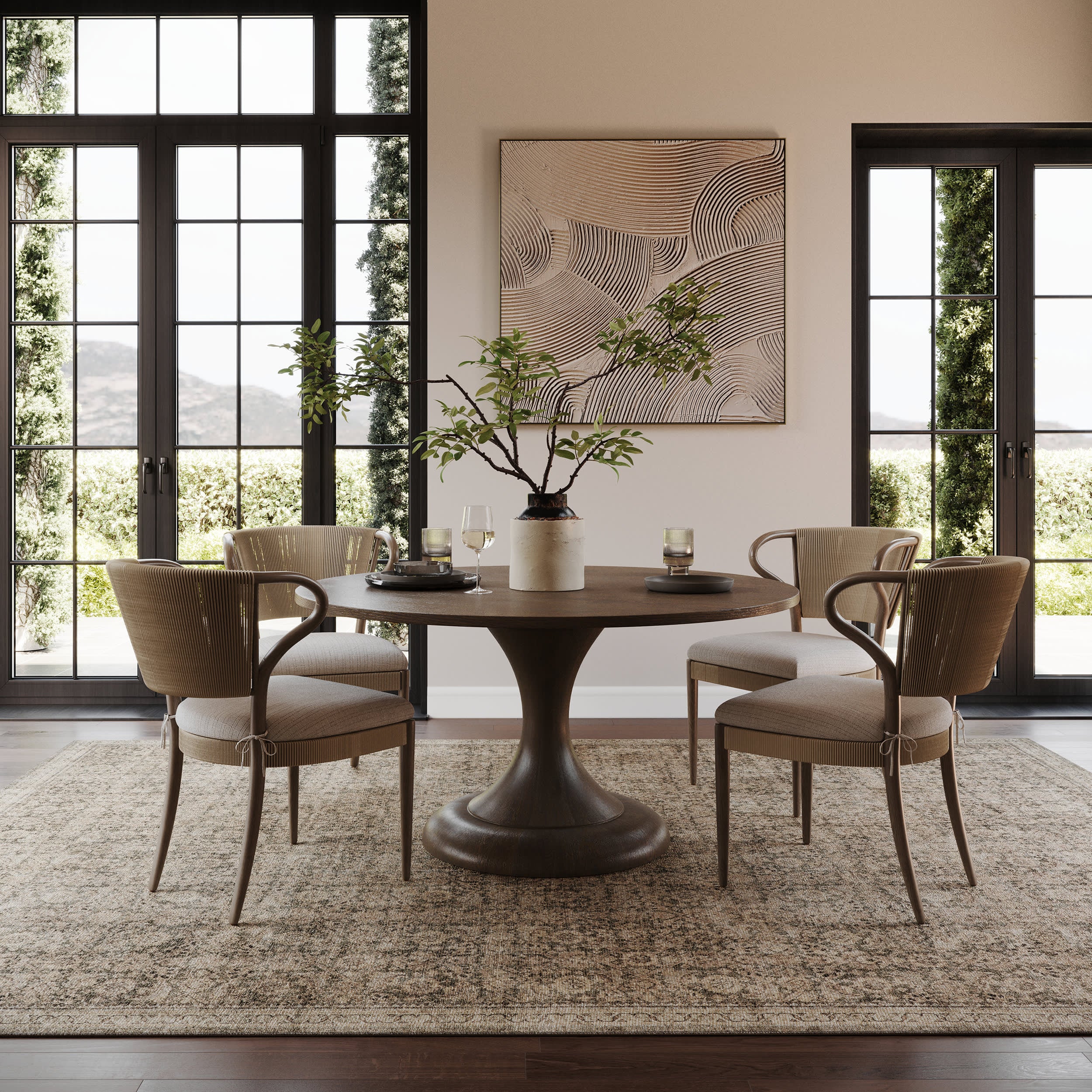 Morristown Antiqued Jute-Blend Rug | Green - Image 2