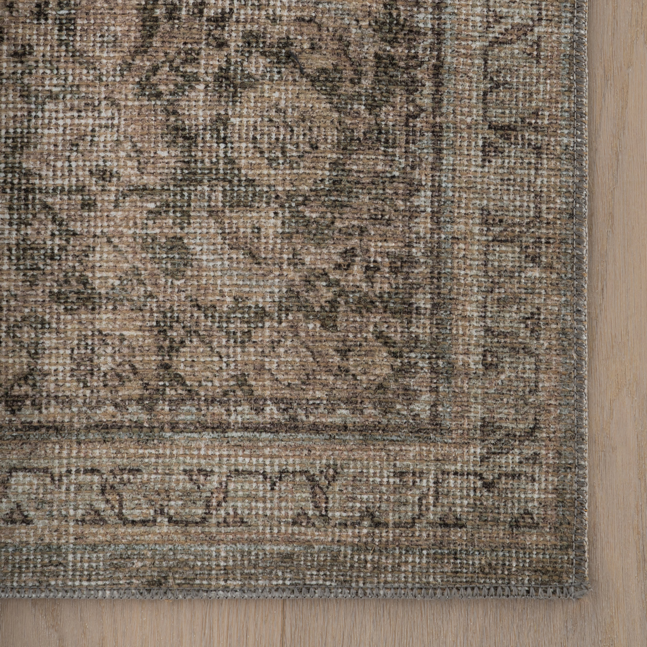 Morristown Antiqued Jute-Blend Rug | Green - Image 4