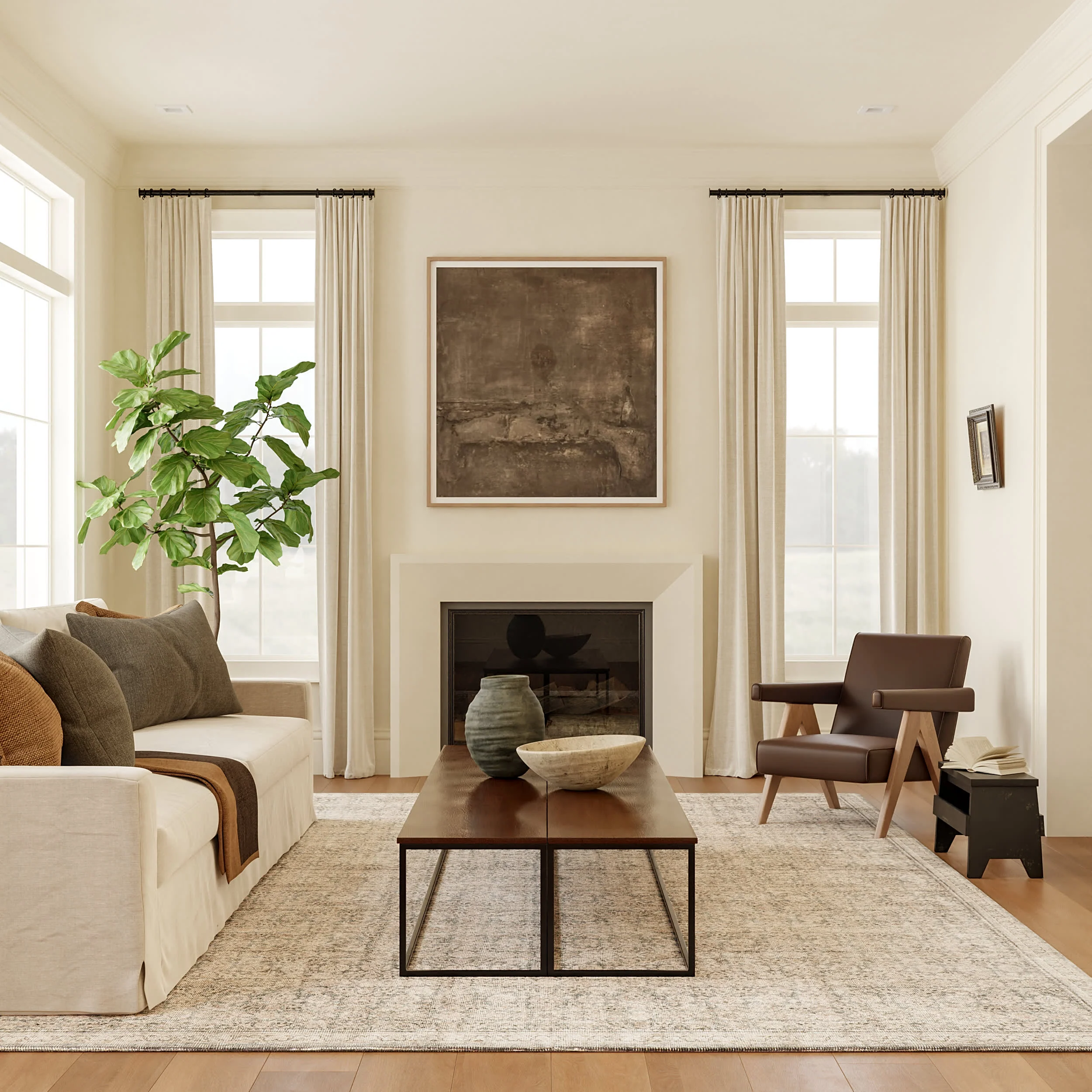 Morristown Antiqued Jute-Blend Rug | Grey - Image 2