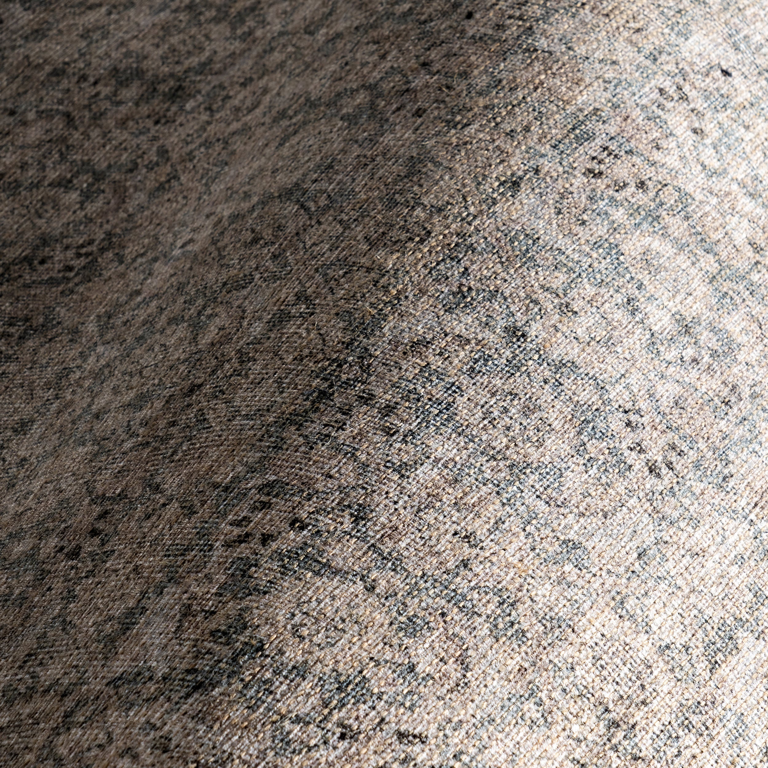 Morristown Antiqued Jute-Blend Rug | Grey - Image 3