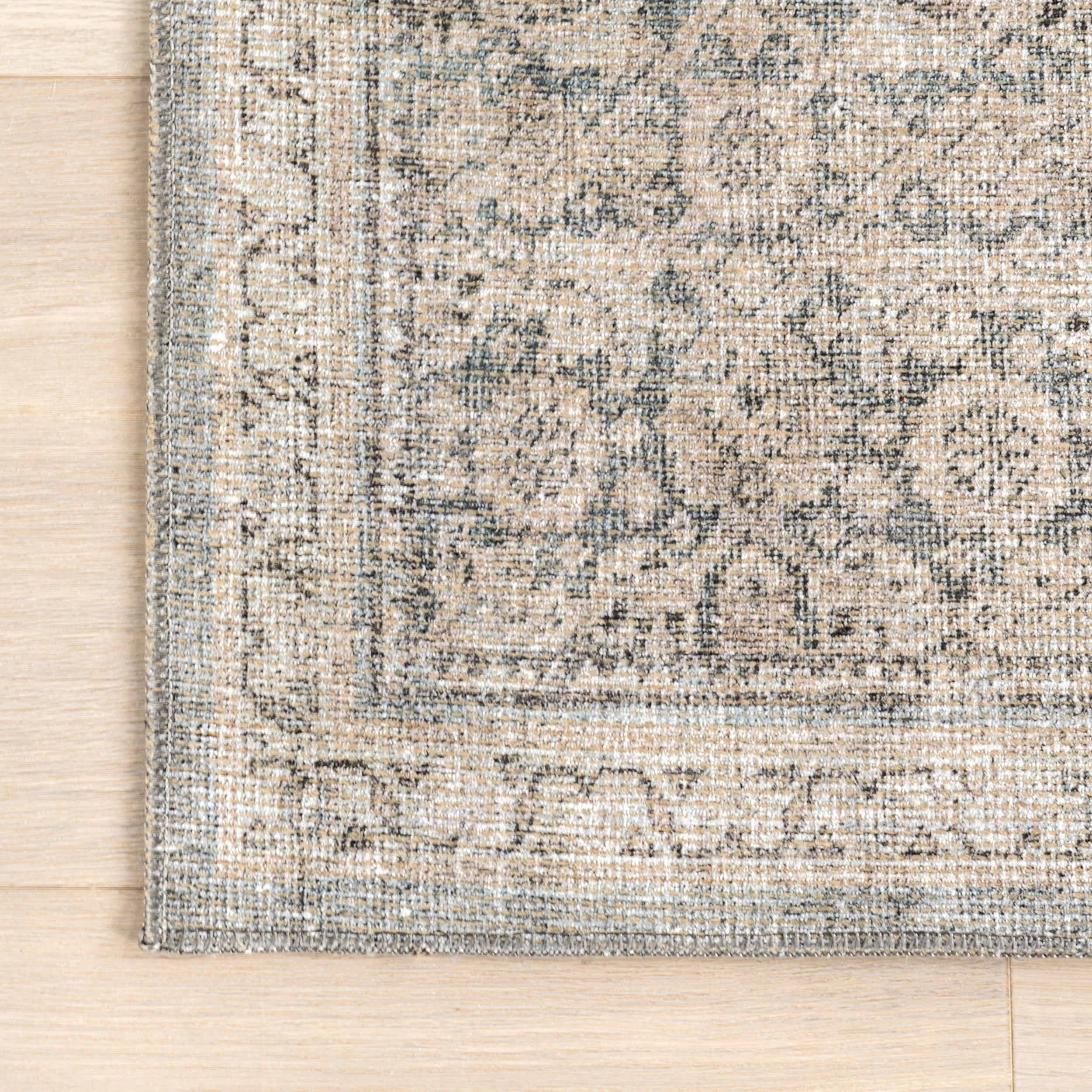 Morristown Antiqued Jute-Blend Rug | Grey - Image 4