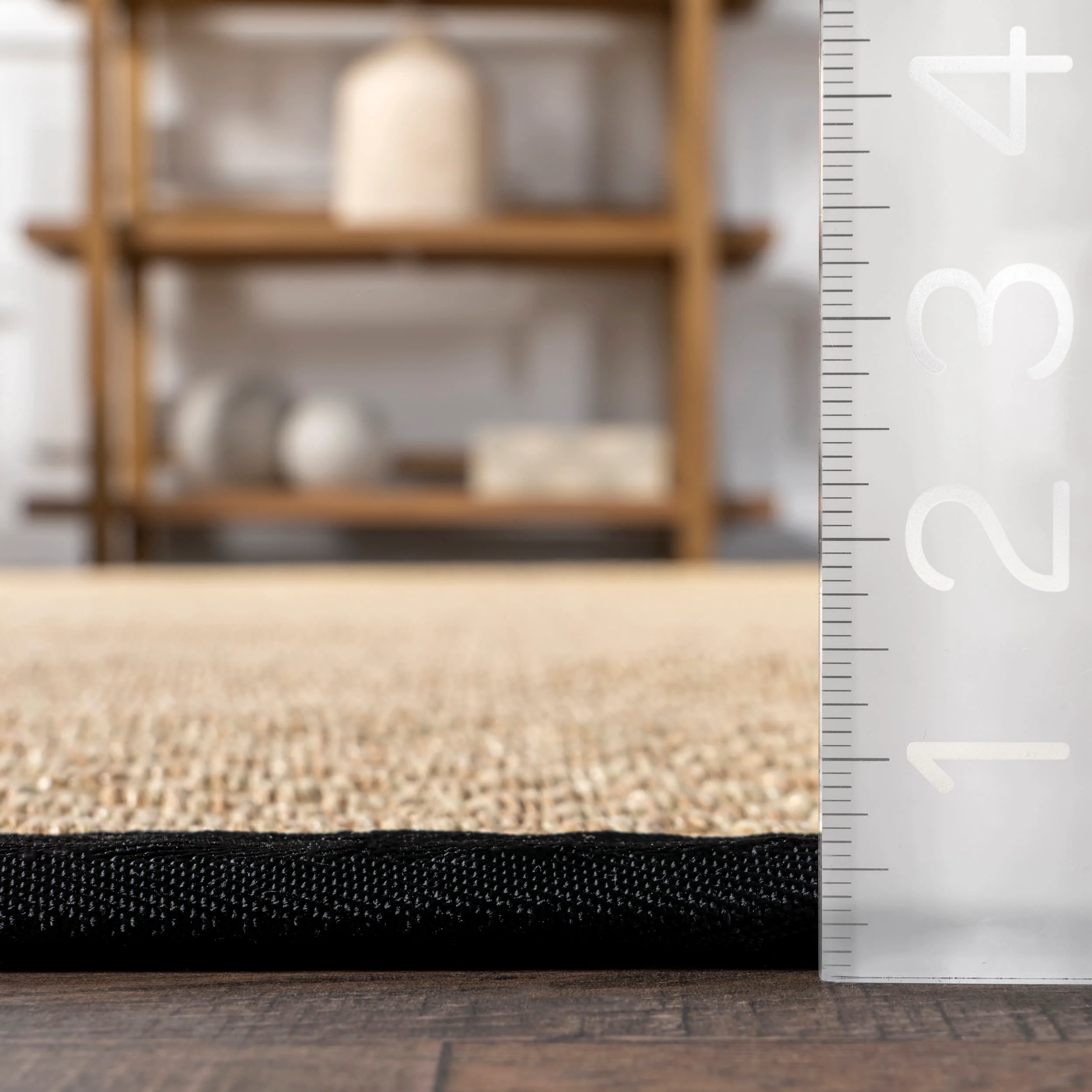 Morvoren Faux Seagrass Indoor/Outdoor Rug | Black - Image 5